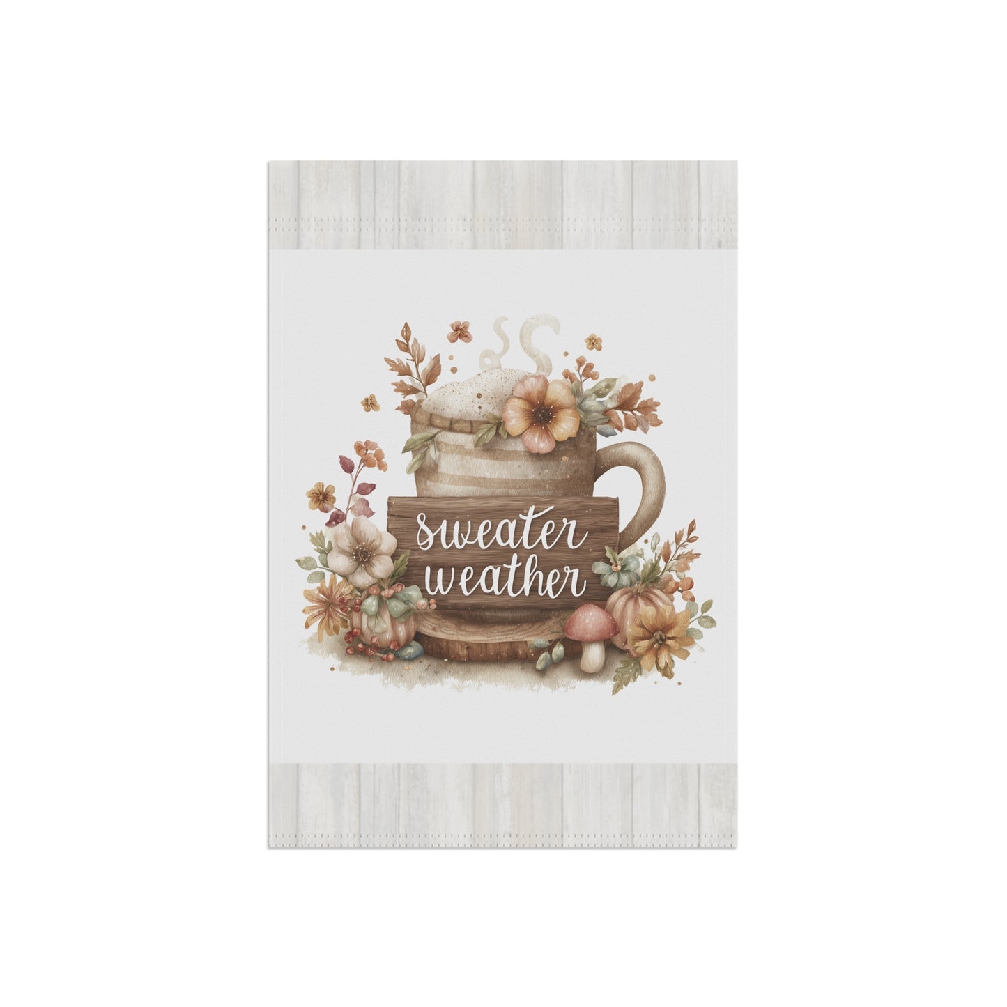 Cozy Autumn Garden Flag