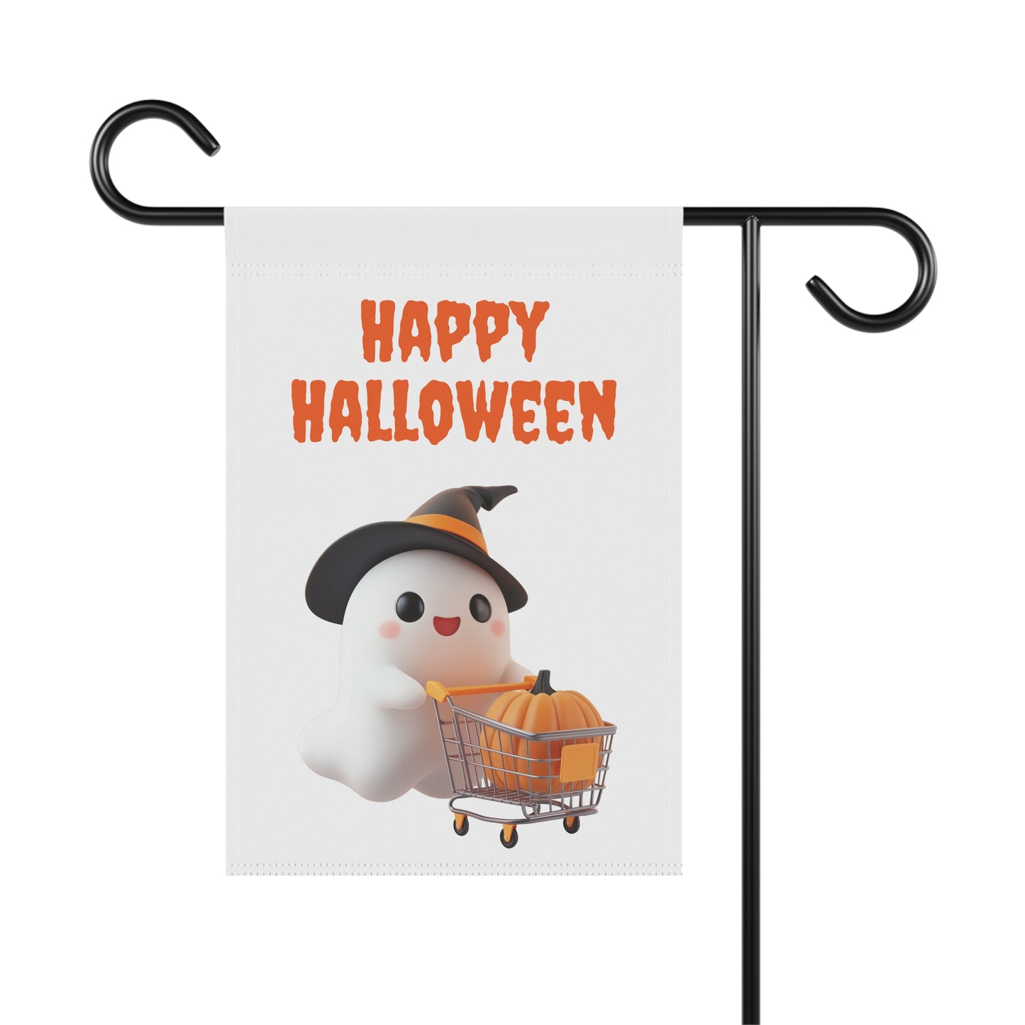 Cute Halloween Ghost Garden Flag