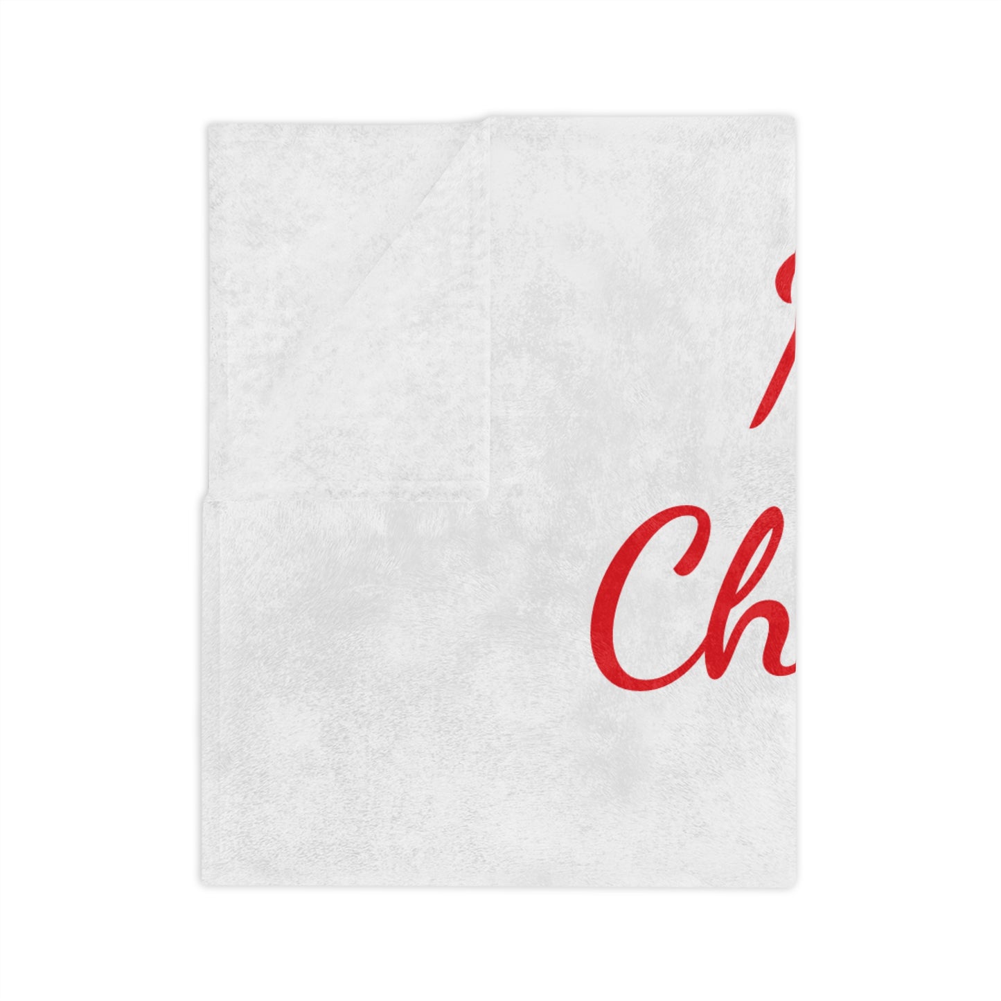Pastel Christmas Train Velveteen Plush Blanket