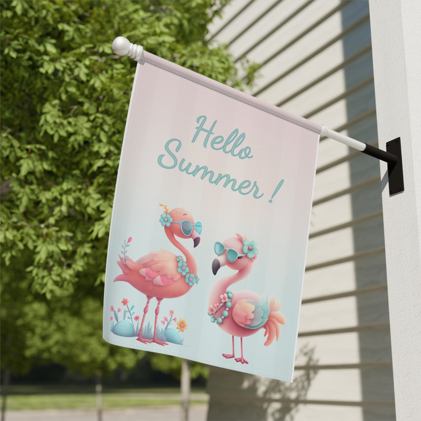 Flamingo Garden Flag