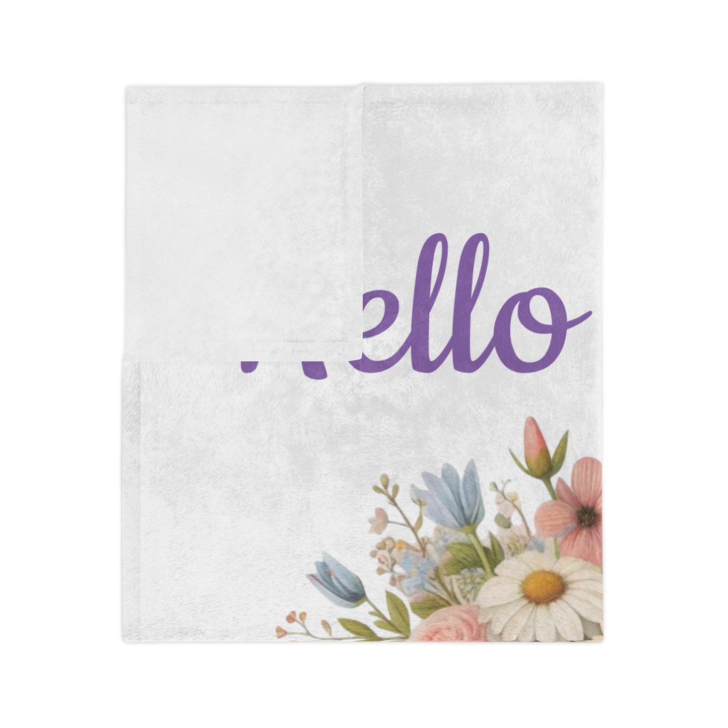 Cute Floral Spring Velveteen Blanket