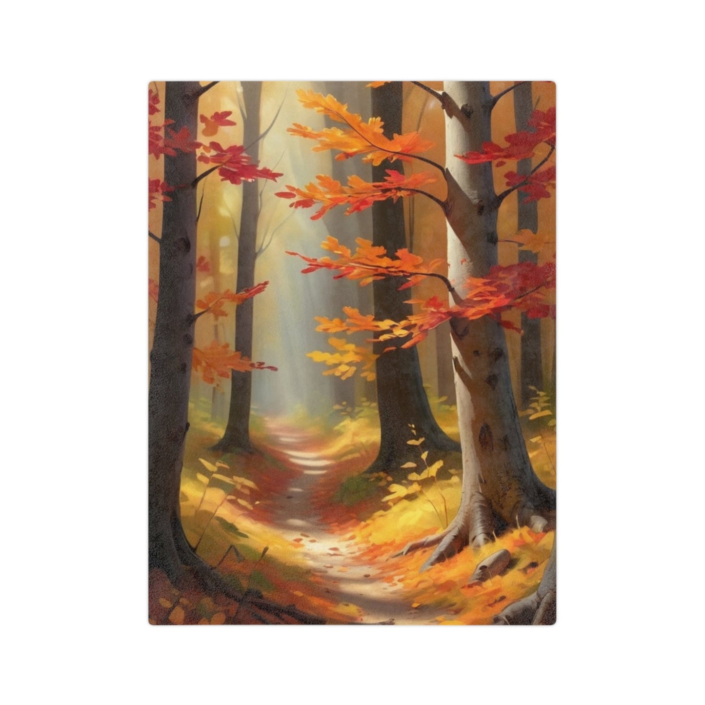 Autumn Forest Velveteen Blanket