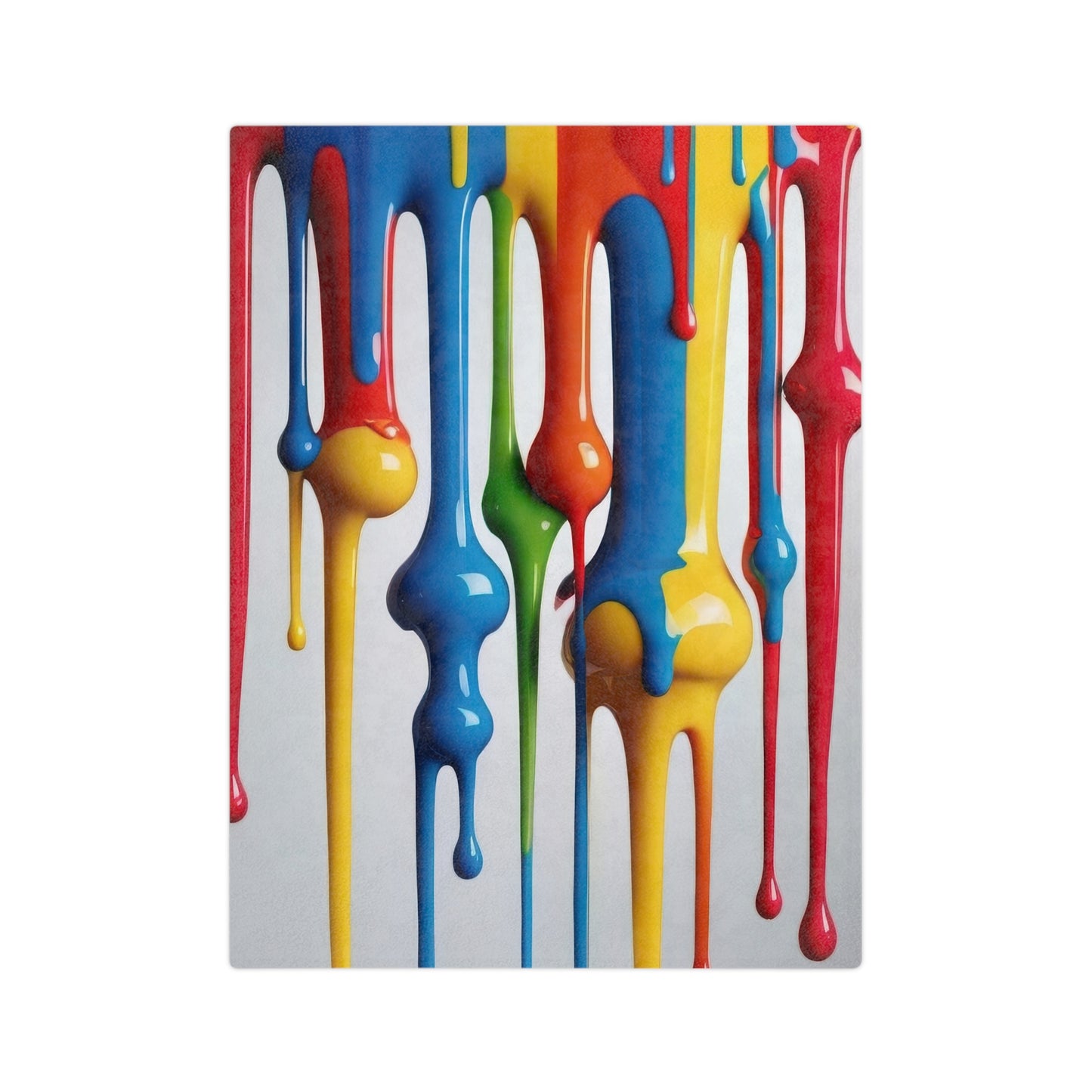 Vibrant Paint Drip Velveteen Blanket
