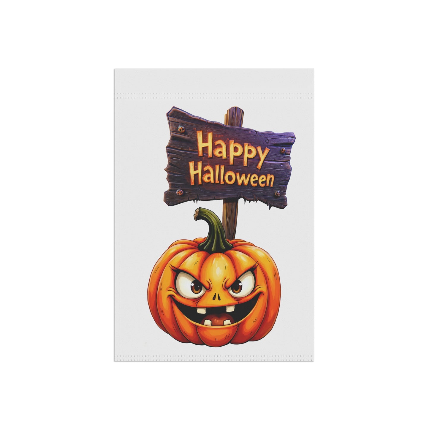 Grinning Jack-O-Lantern Garden Flag