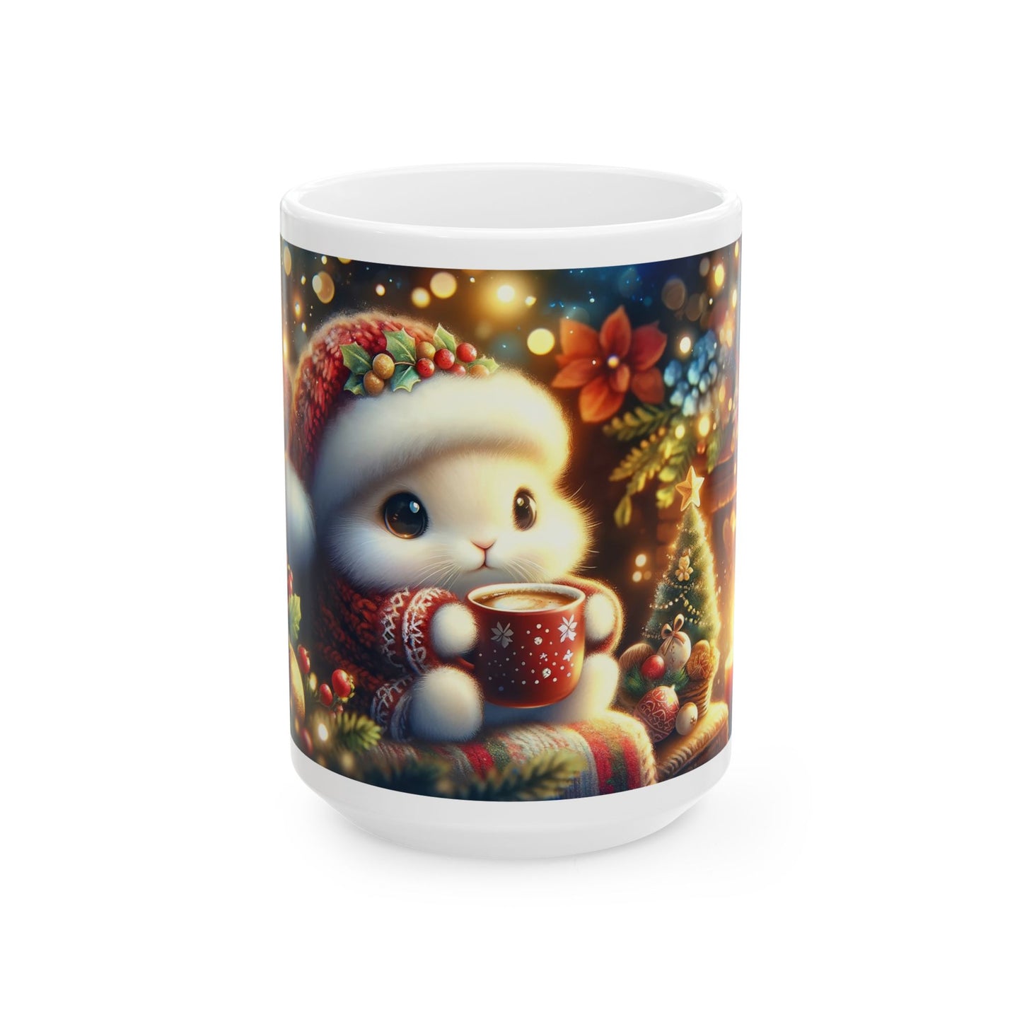 Cute Christmas Bunny Coffee Mug