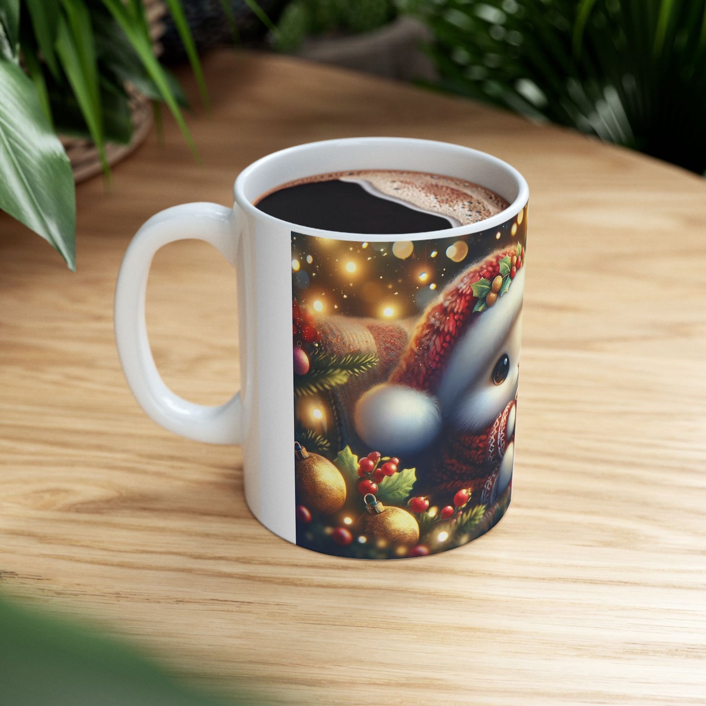 Cute Christmas Bunny Coffee Mug