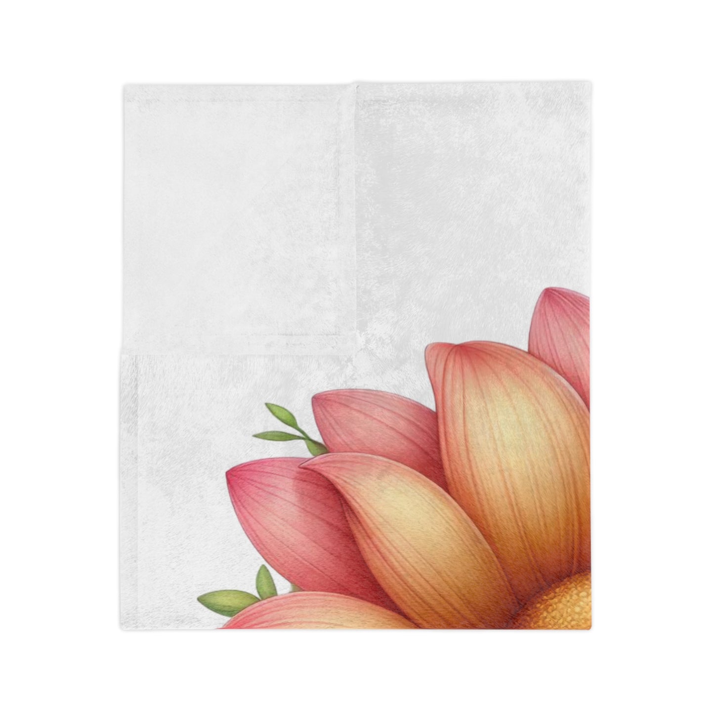 Sweet Dreams Bunny in Flower Velveteen Blanket