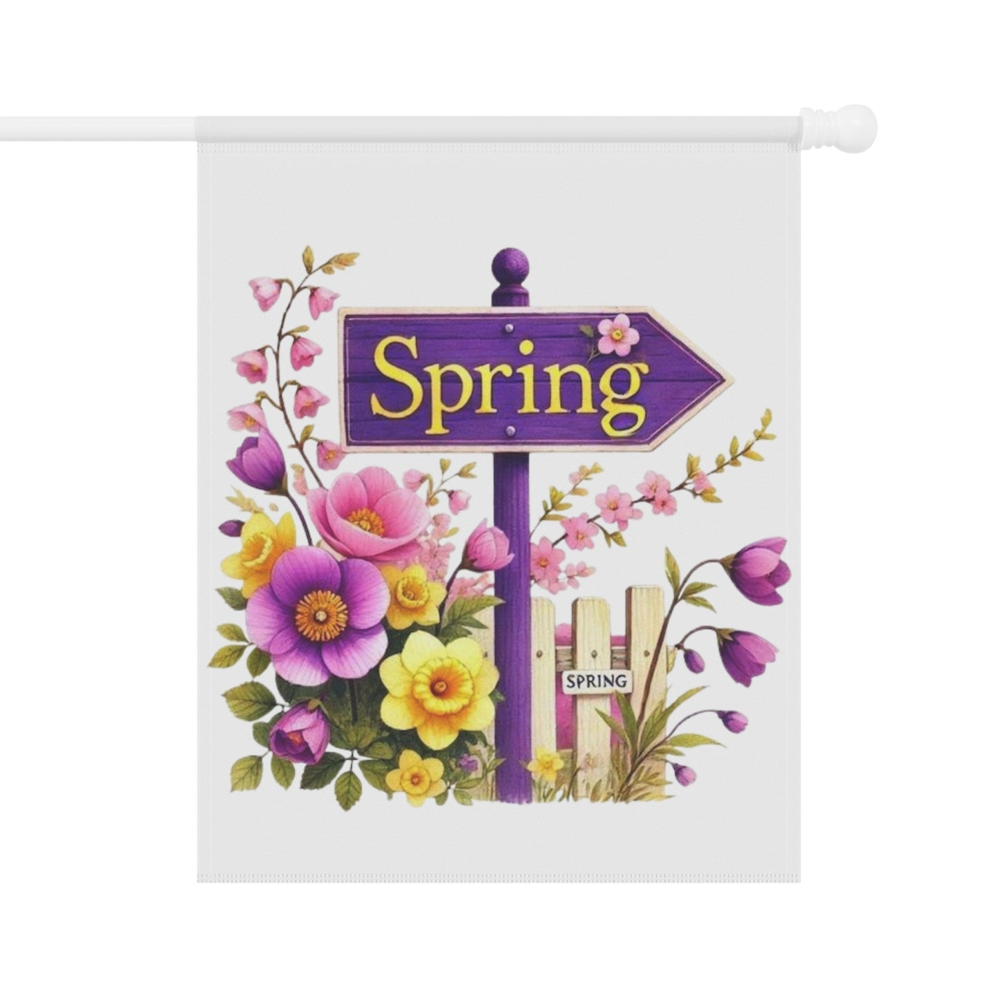 Spring Floral Garden Flag