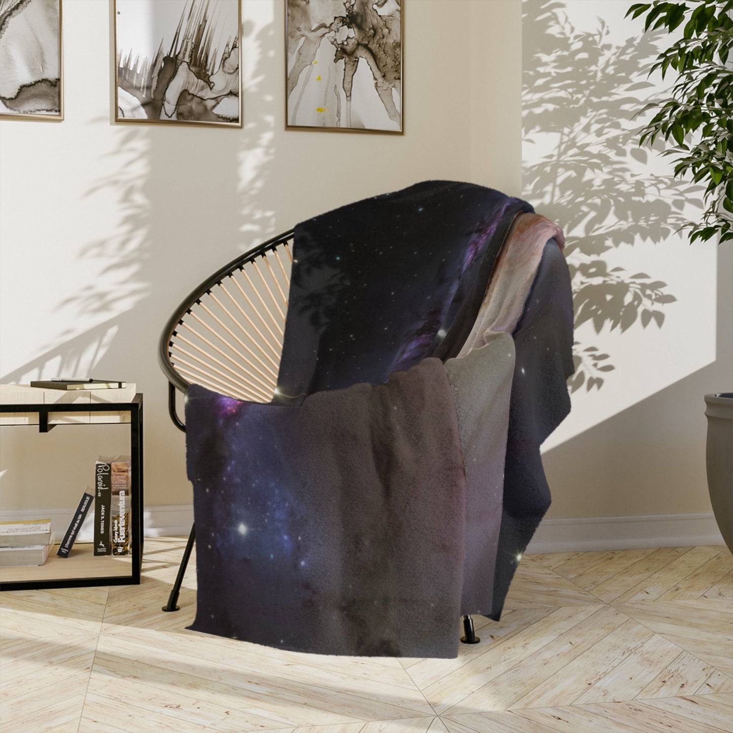 Deep Space Galaxy Velveteen Throw