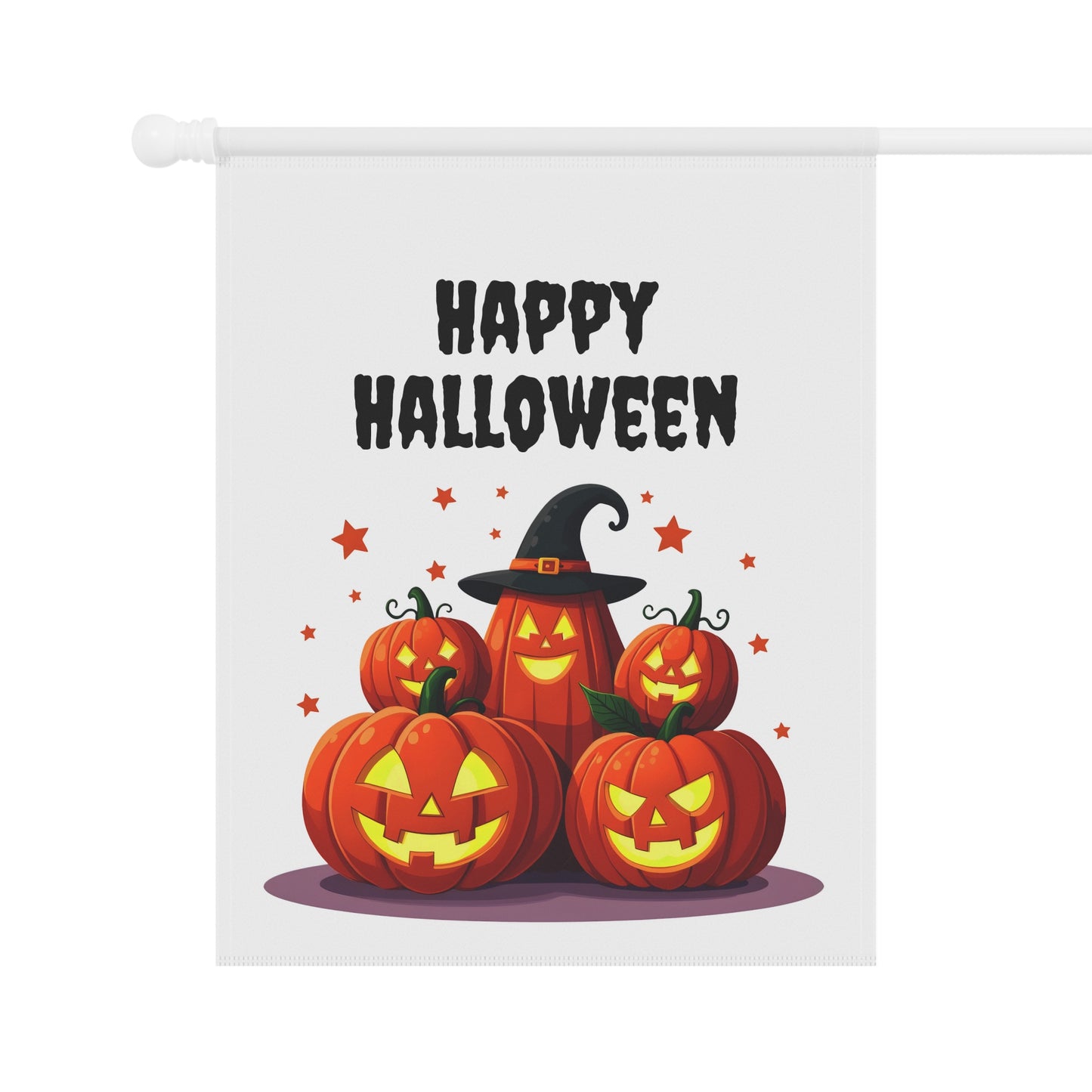 Jack-O-Lantern Family Garden Flag