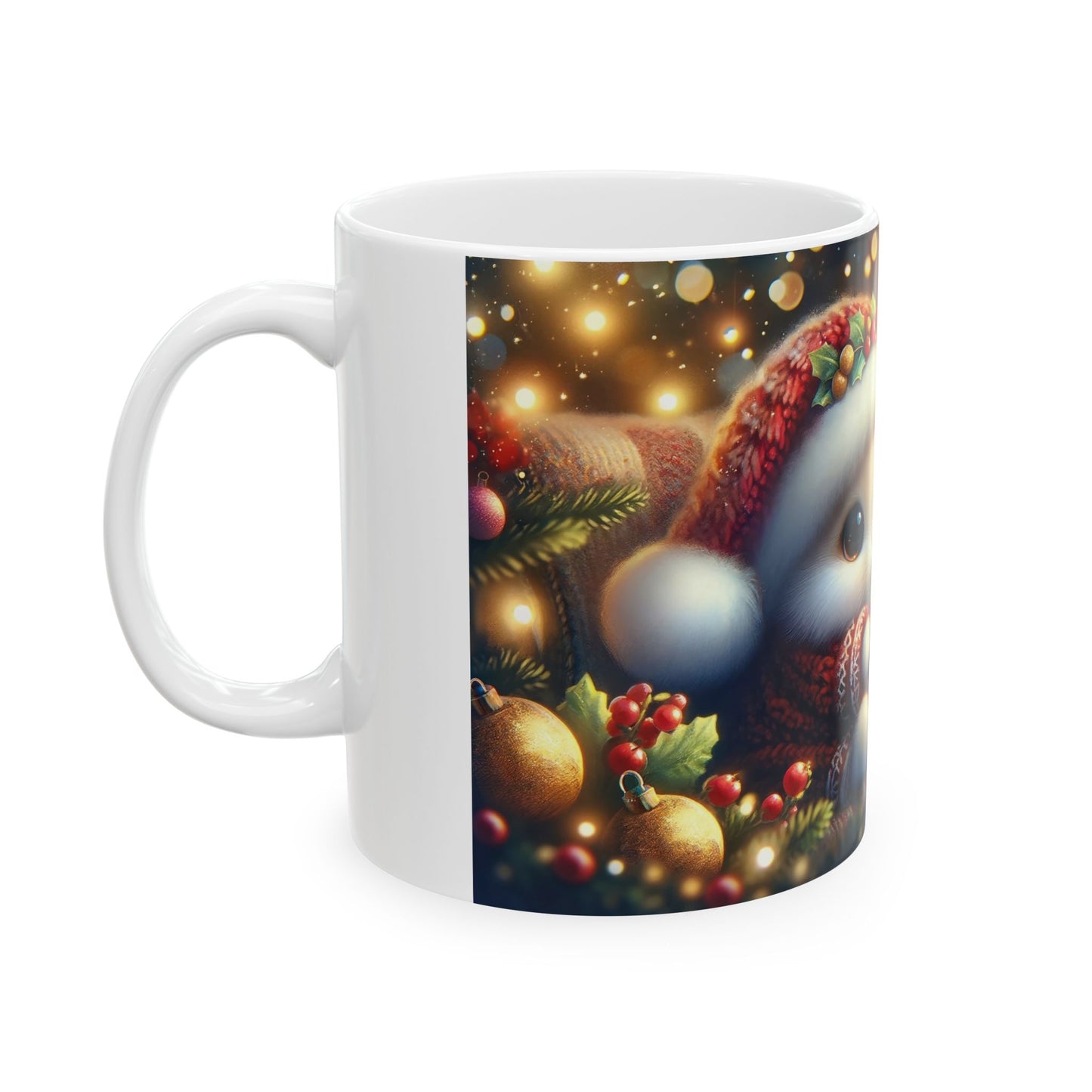 Cute Christmas Bunny Coffee Mug