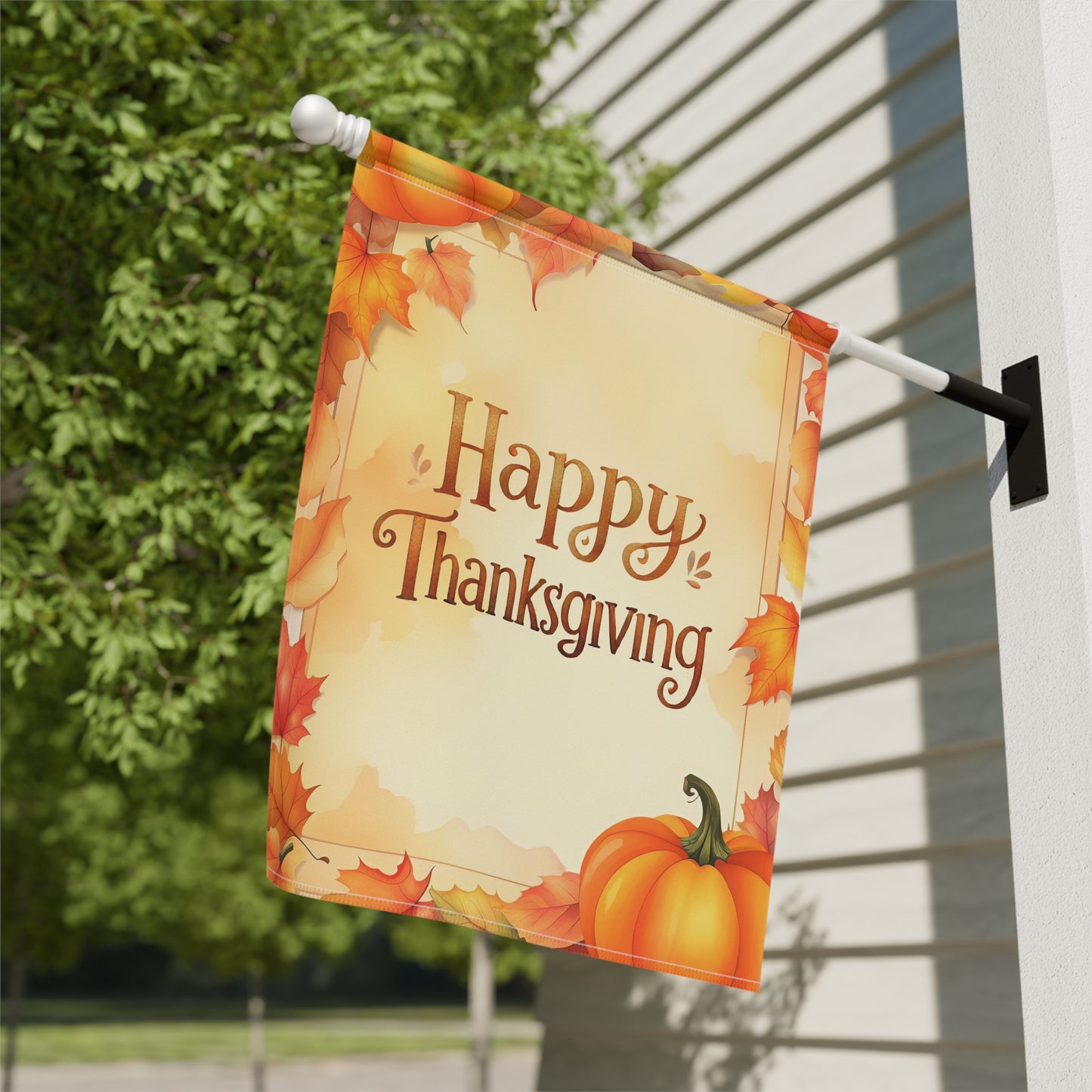 Happy Thanksgiving Garden Flag
