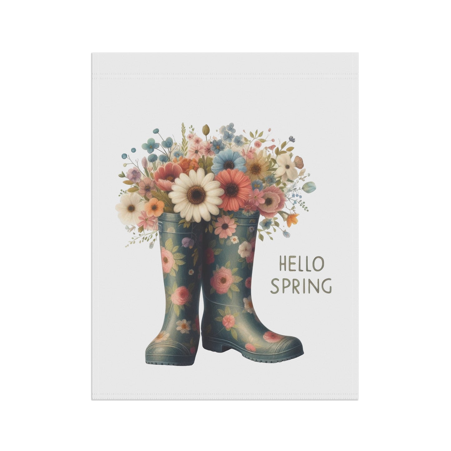 Hello Spring Garden Flag