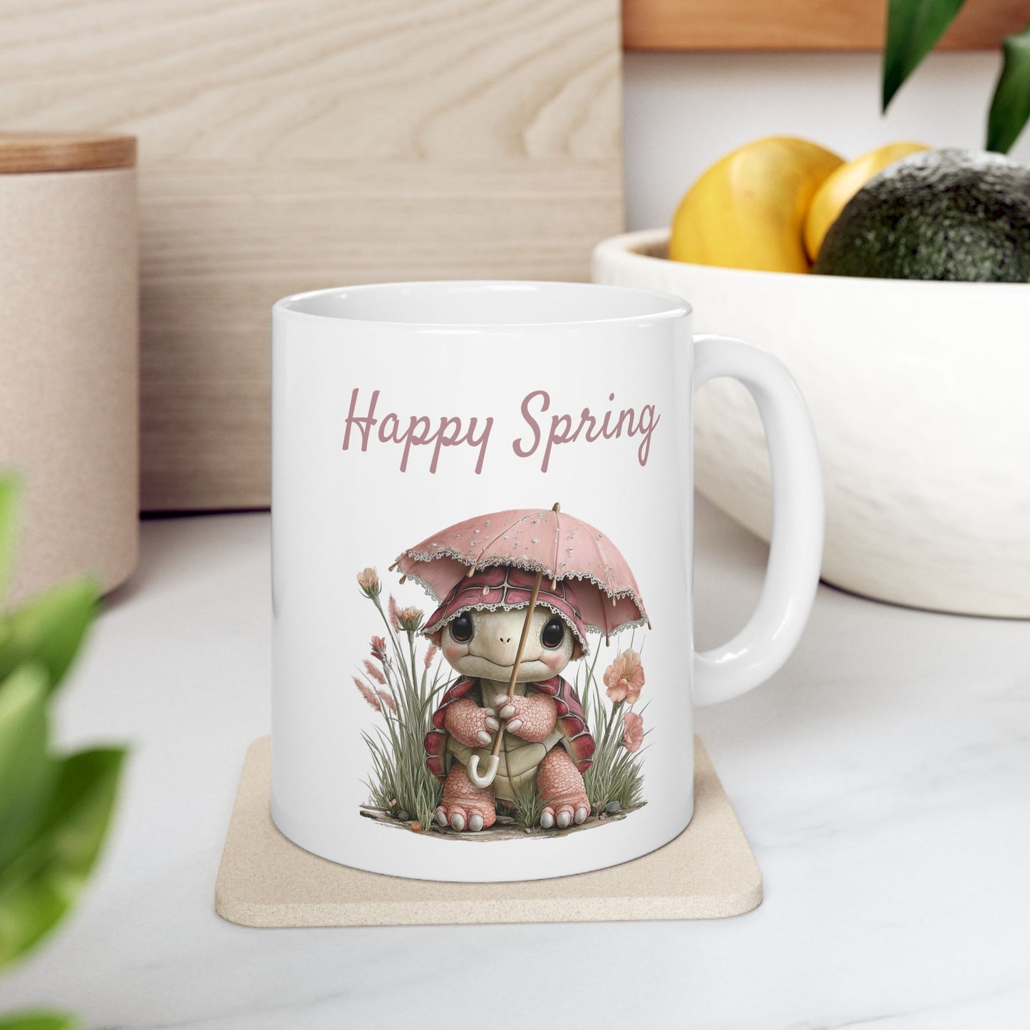 Cute Spring Turtle Coffee Mug