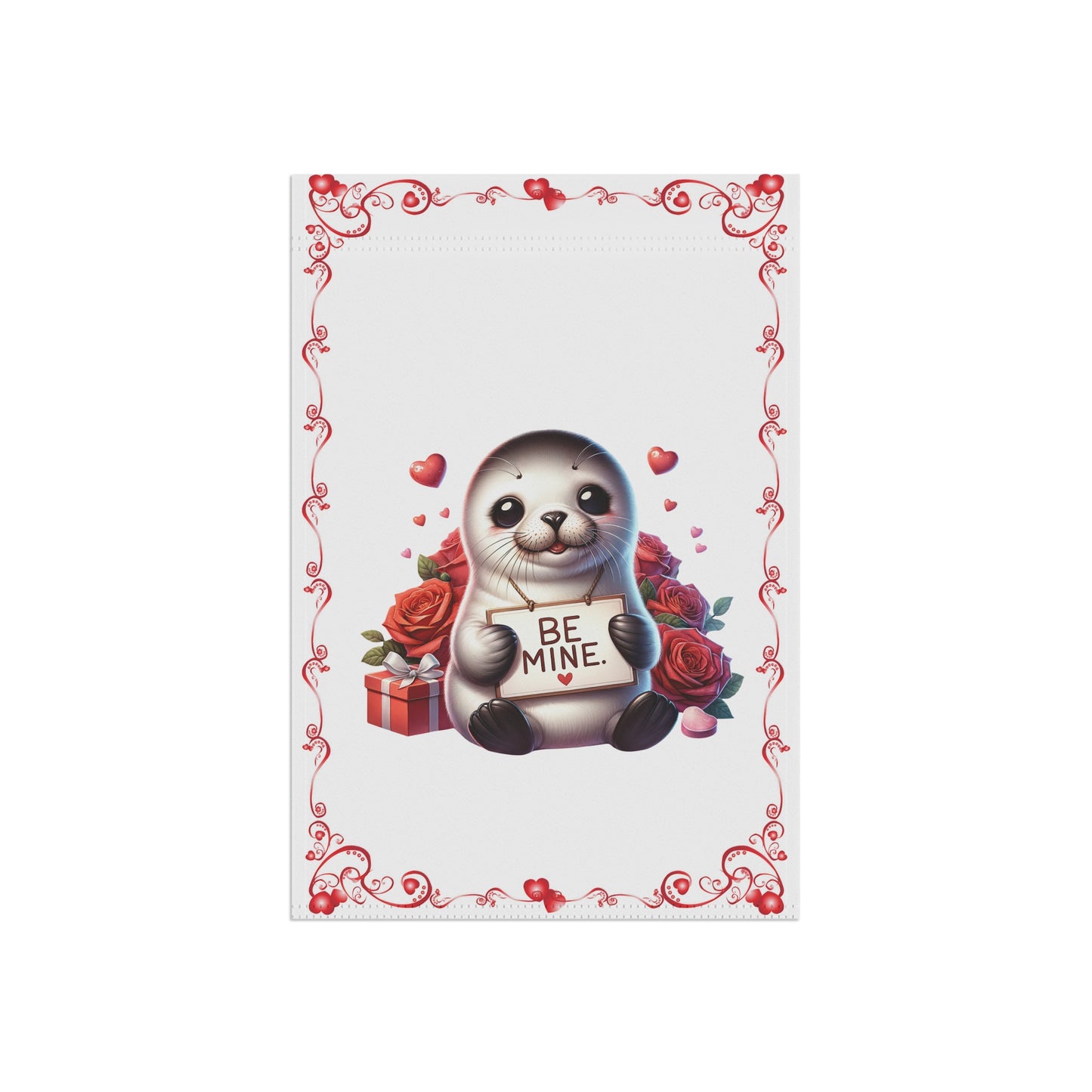 Valentine Seal Garden Flag