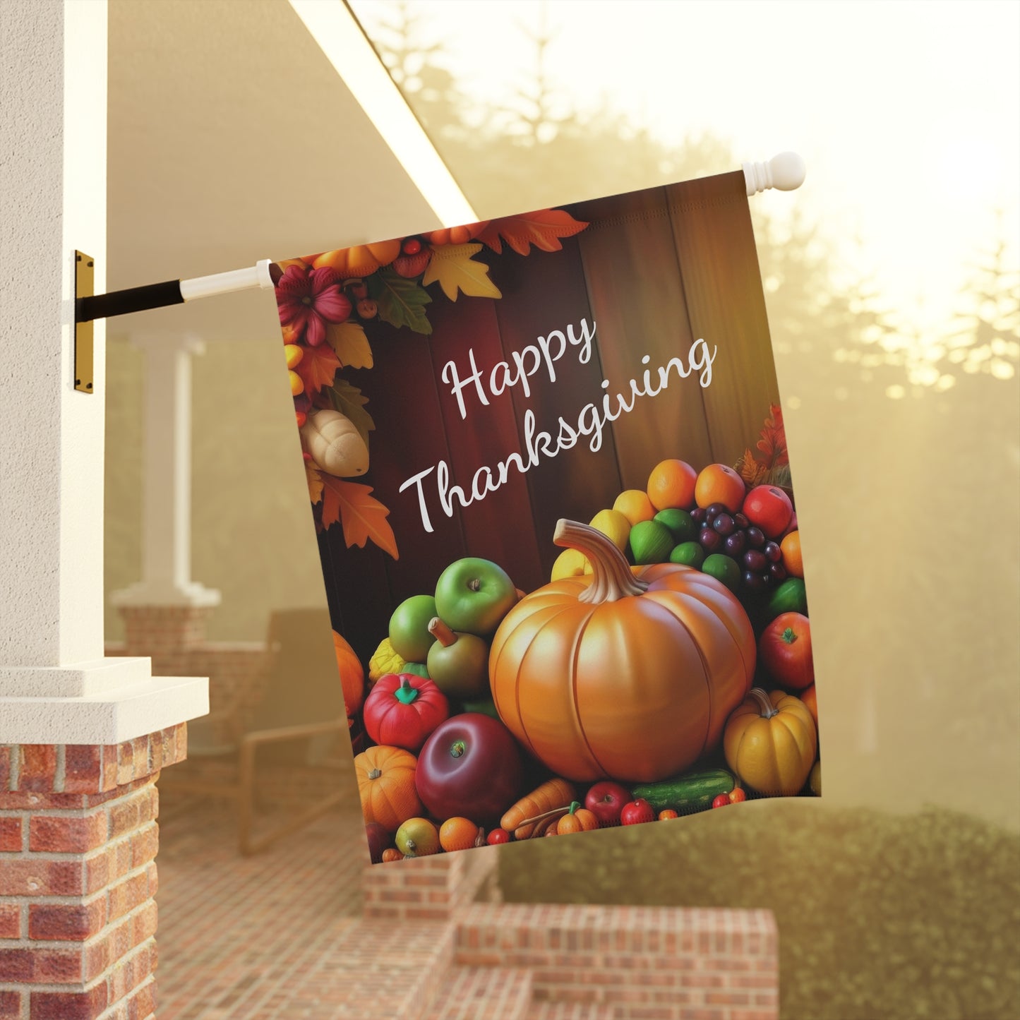 Happy Thanksgiving Garden Flag