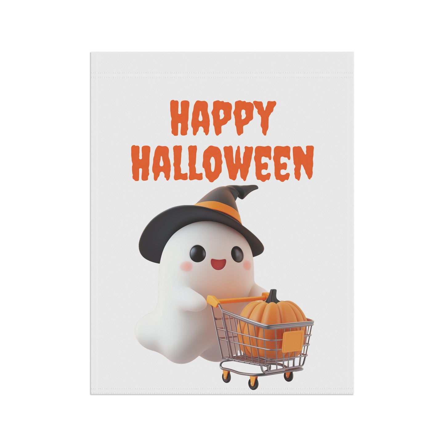 Cute Halloween Ghost Garden Flag