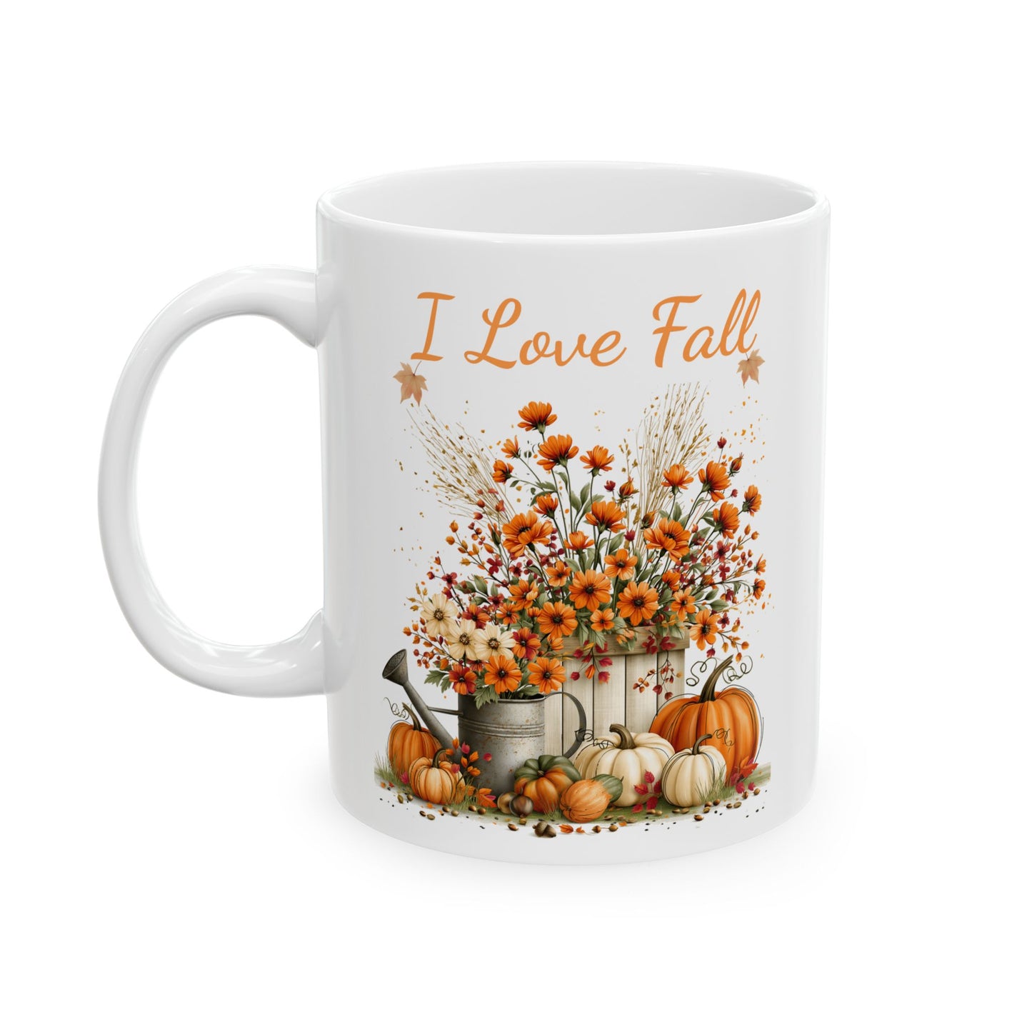 Fall Floral Harvest Ceramic Mug