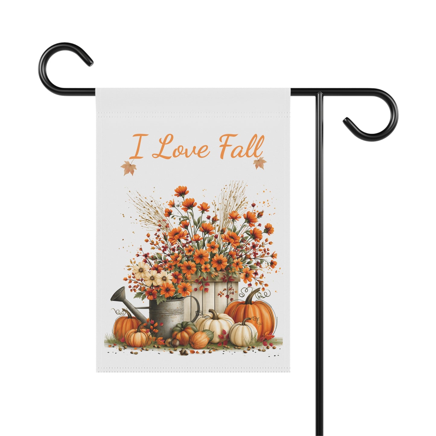 I Love Fall Garden Flag