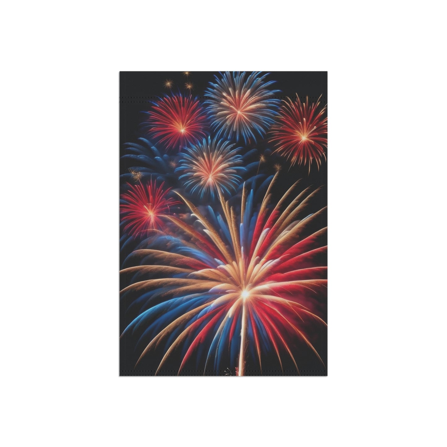 Fireworks 4th of July Garden Flag