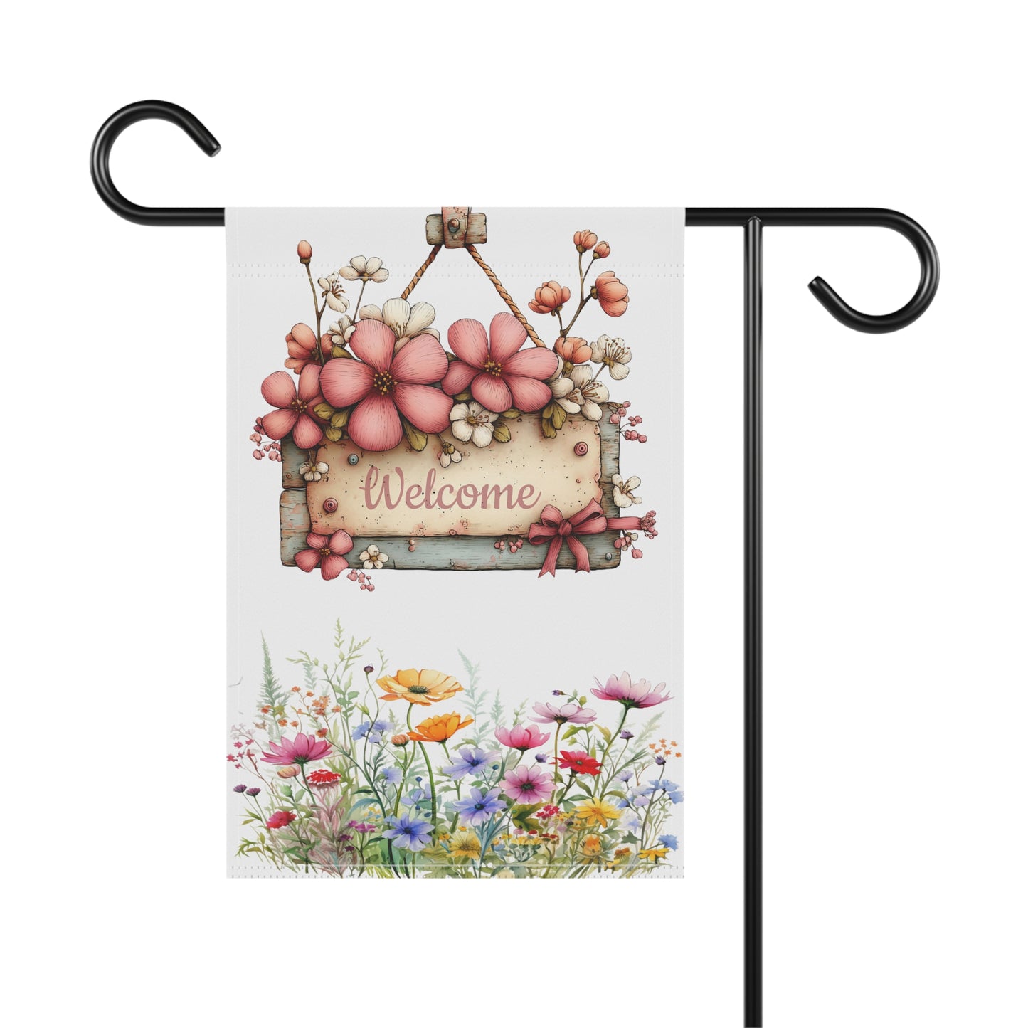 Secret Garden Cottage Welcome Garden Flag