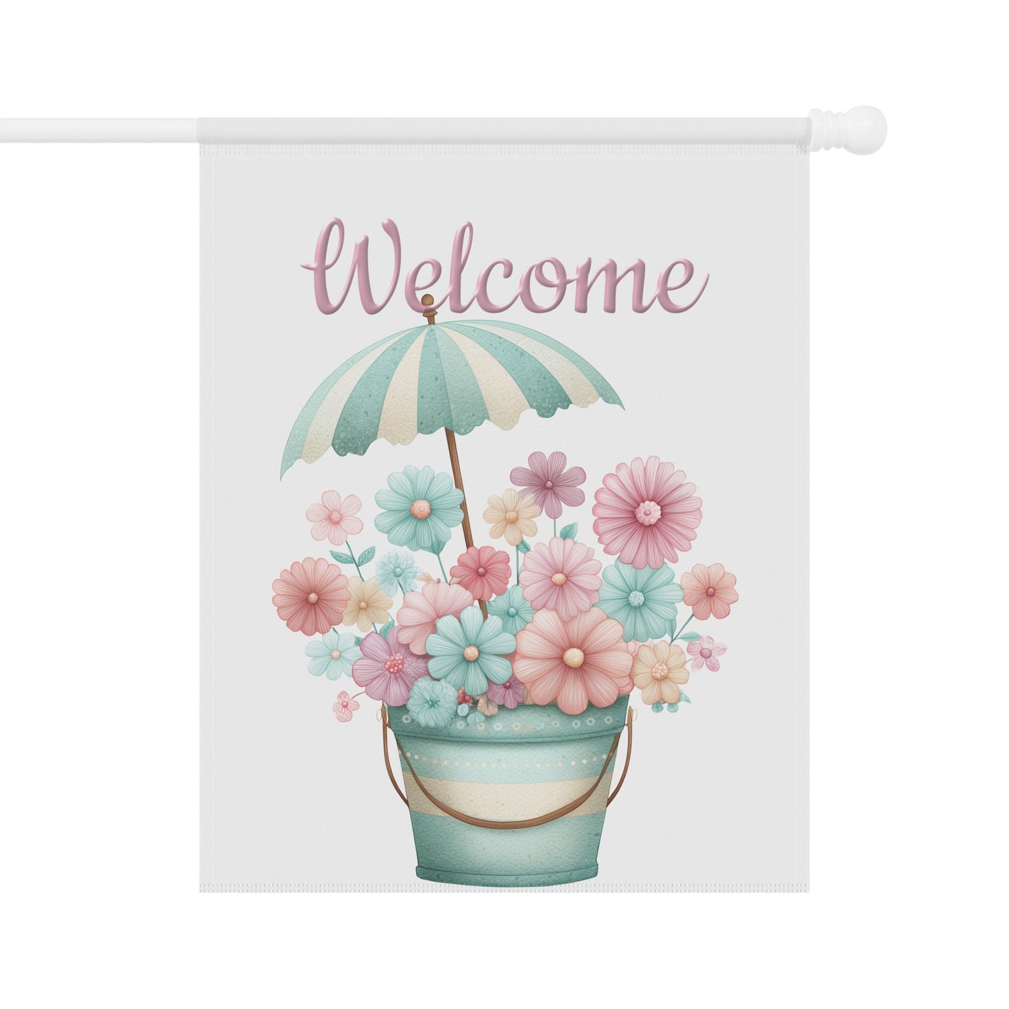 Pastel Bloom Garden Flag