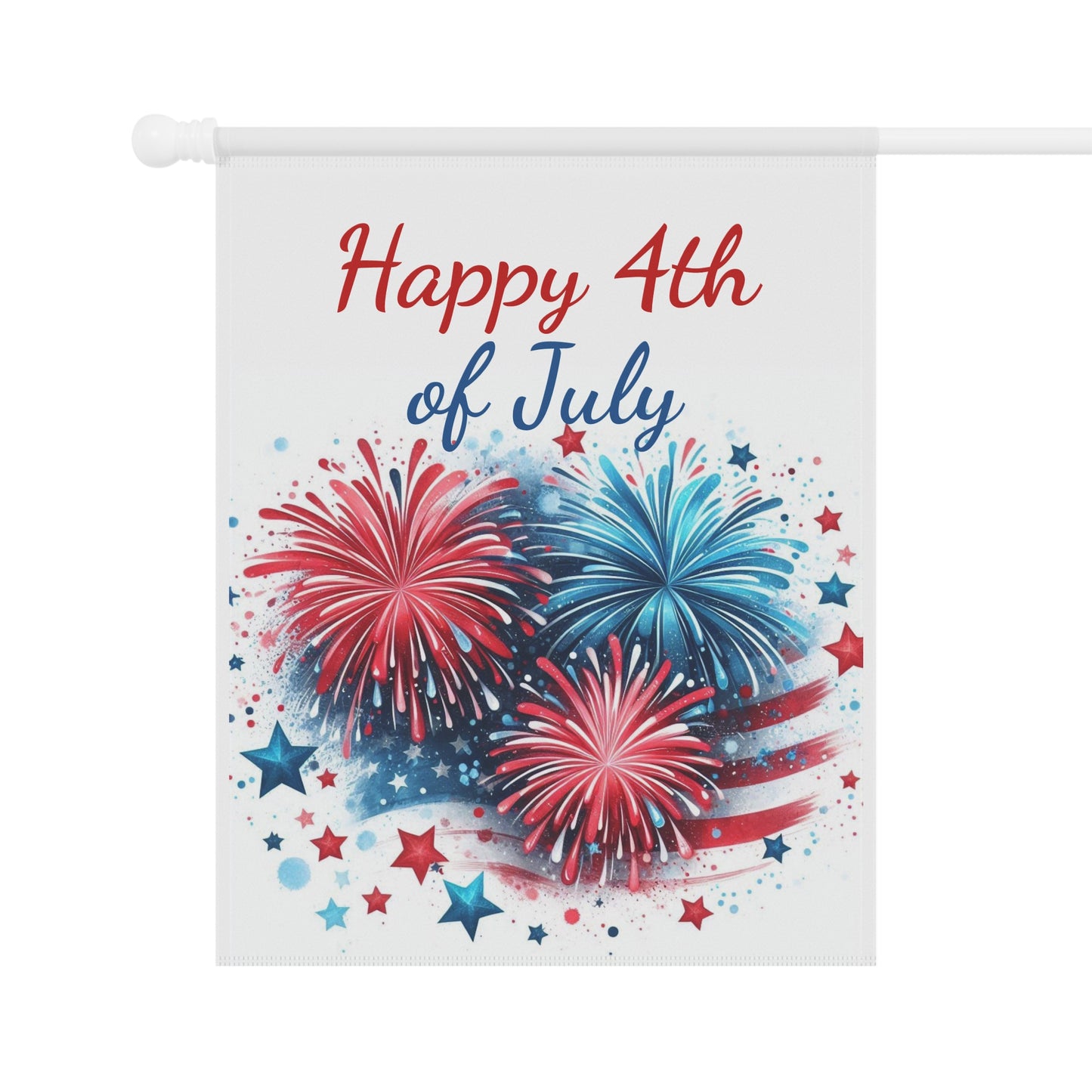 Happy 4th of July Patriotic Garden Flag