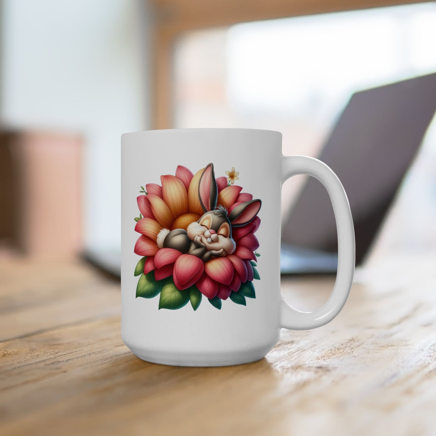 Peaceful Baby Rabbit Coffee Mug