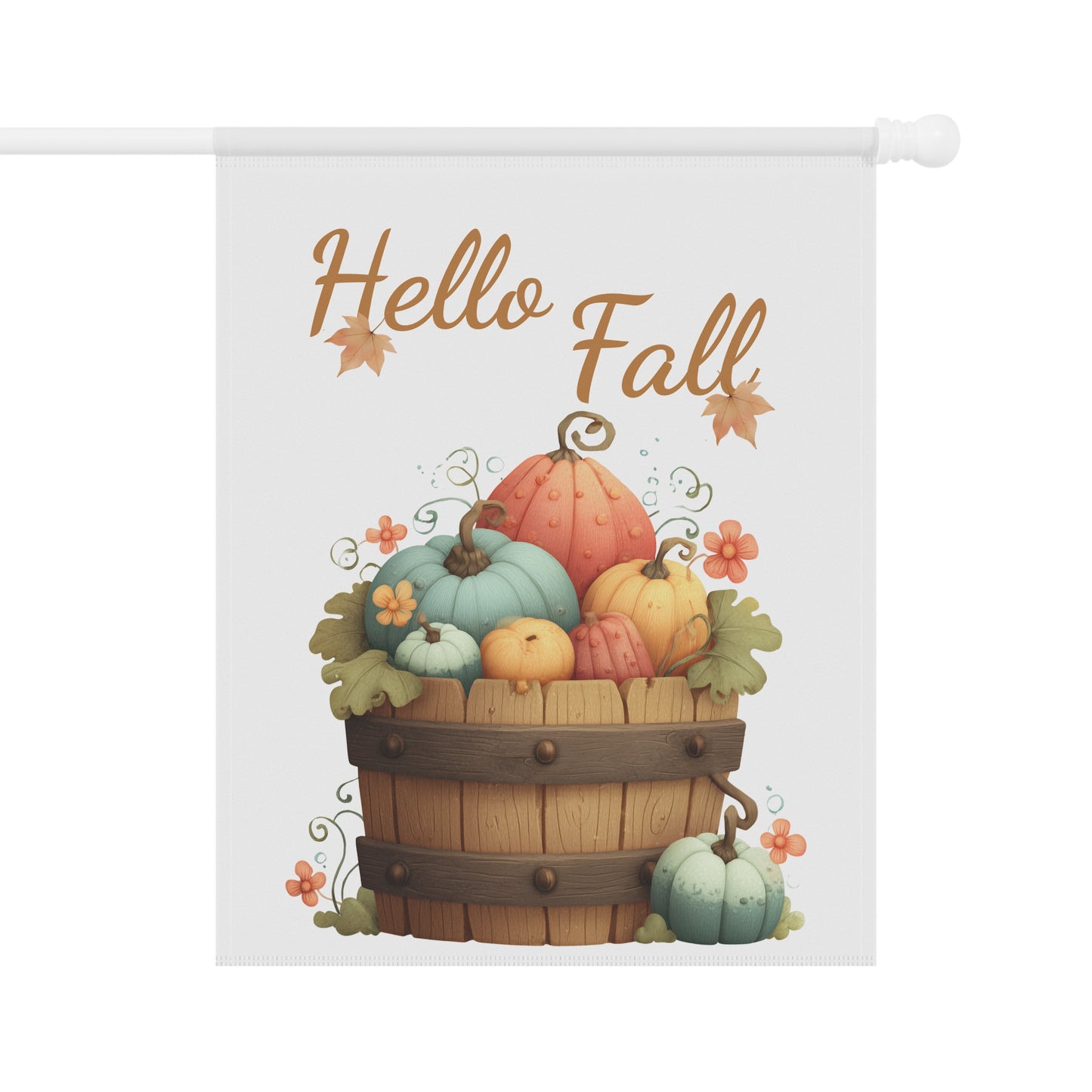 Whimsical Pastel Autumn Garden Flag