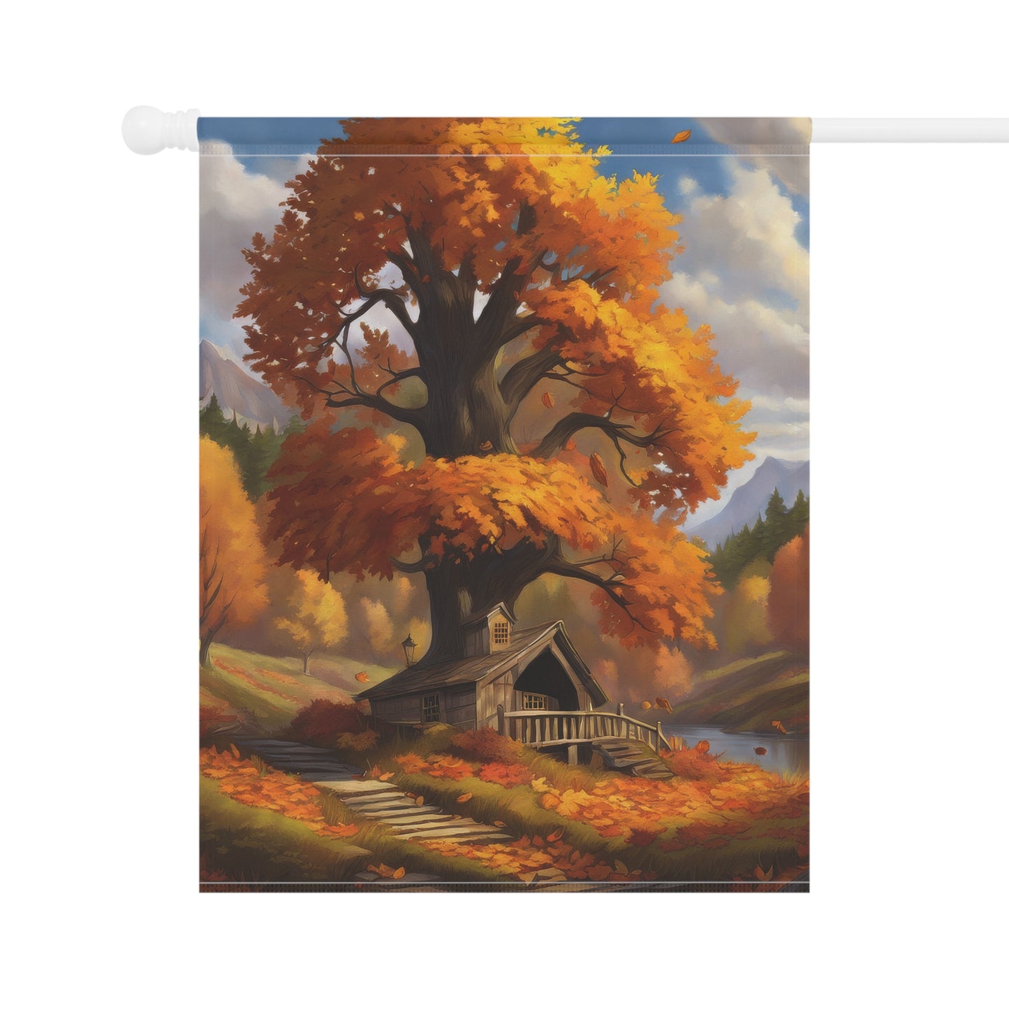 Autumn Scene Garden Flag