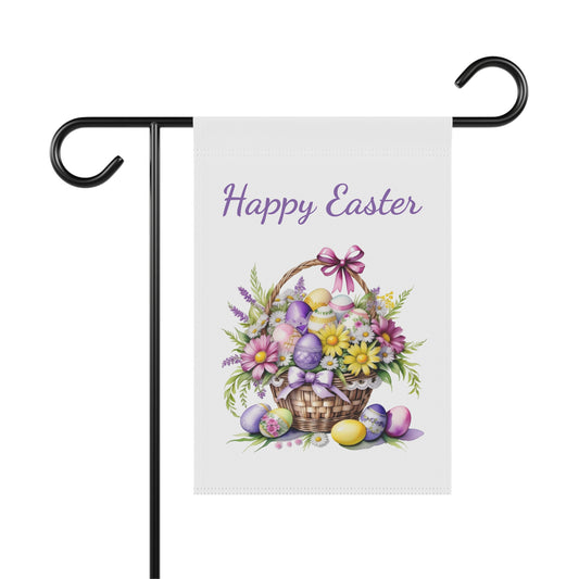 Beautiful Easter Basket Garden Flag