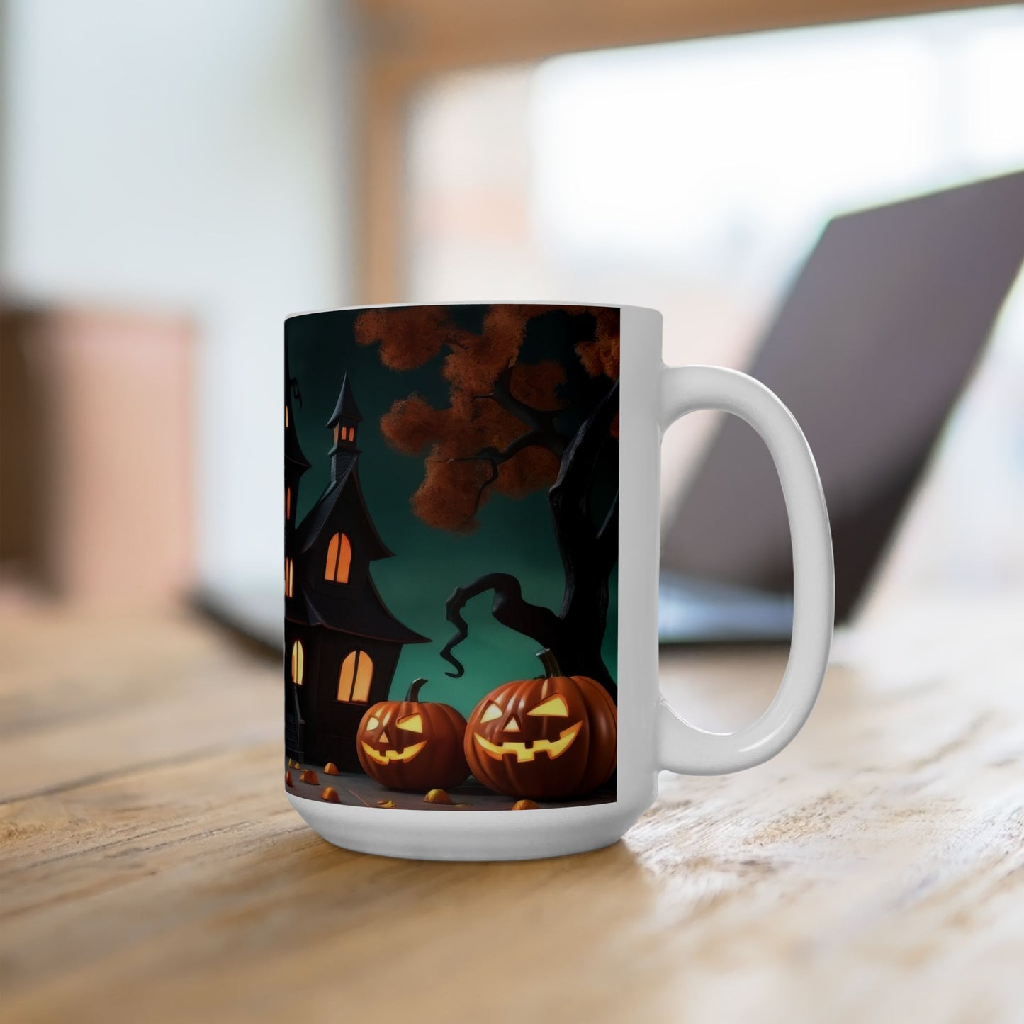 Moonlit Spooky Scene Coffee Cup