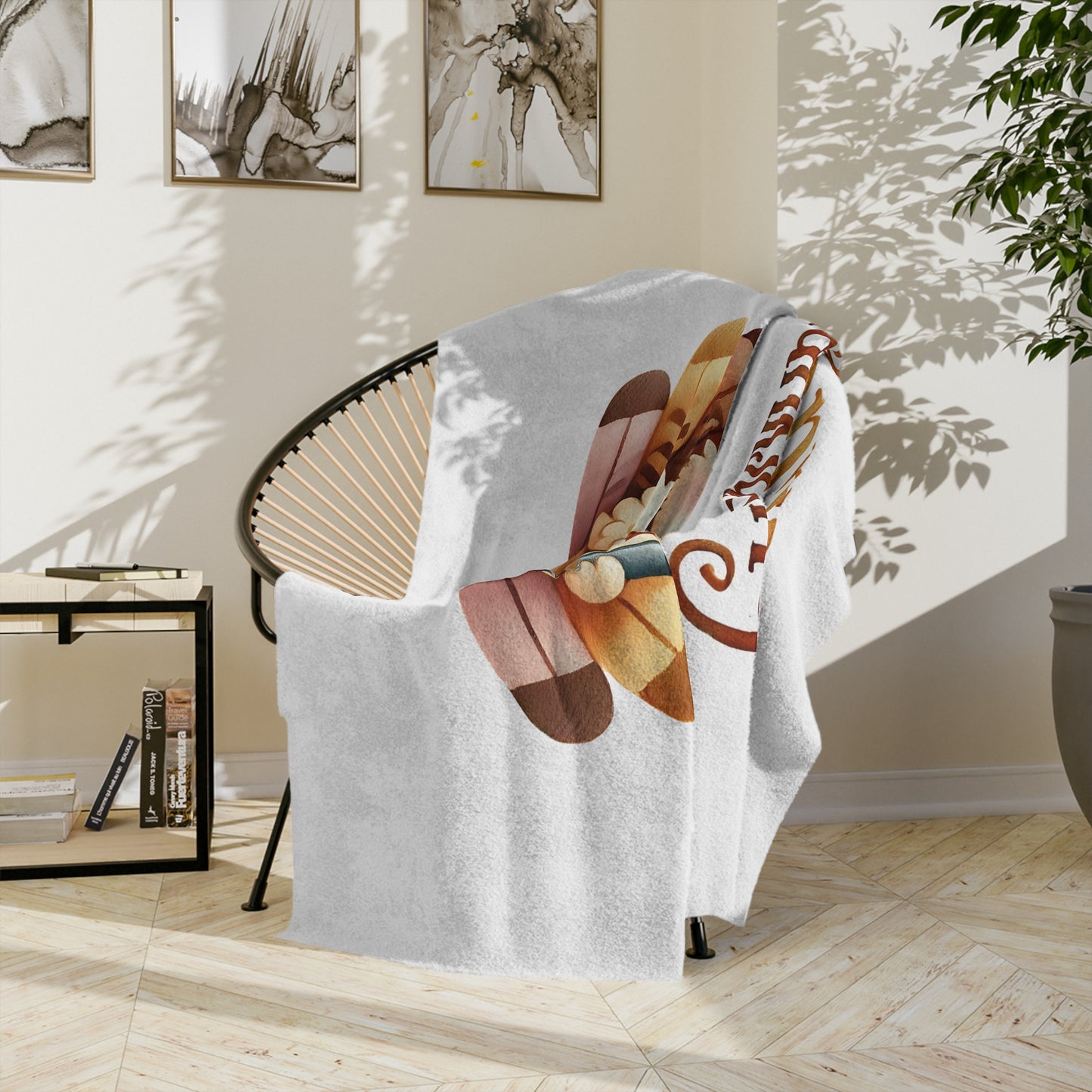 Happy Thanksgiving Chef Turkey Velveteen Blanket