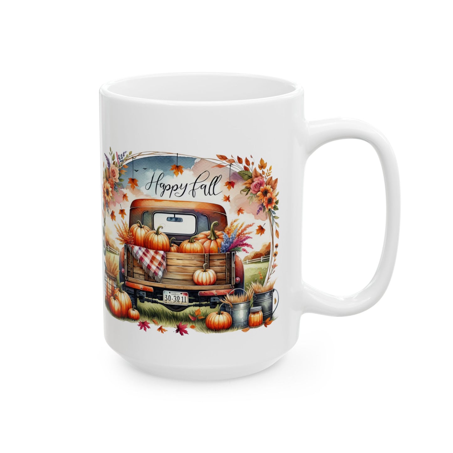 "Happy Fall" Vintage Truck Coffee Mug |