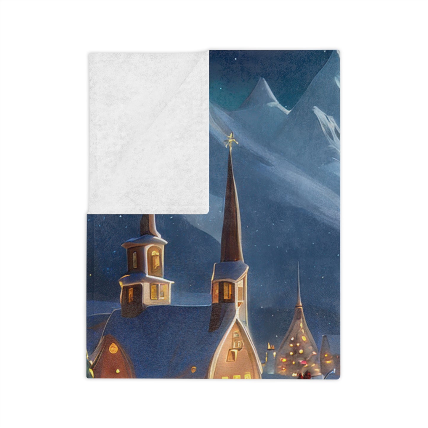 Christmas Village Plush Blanket