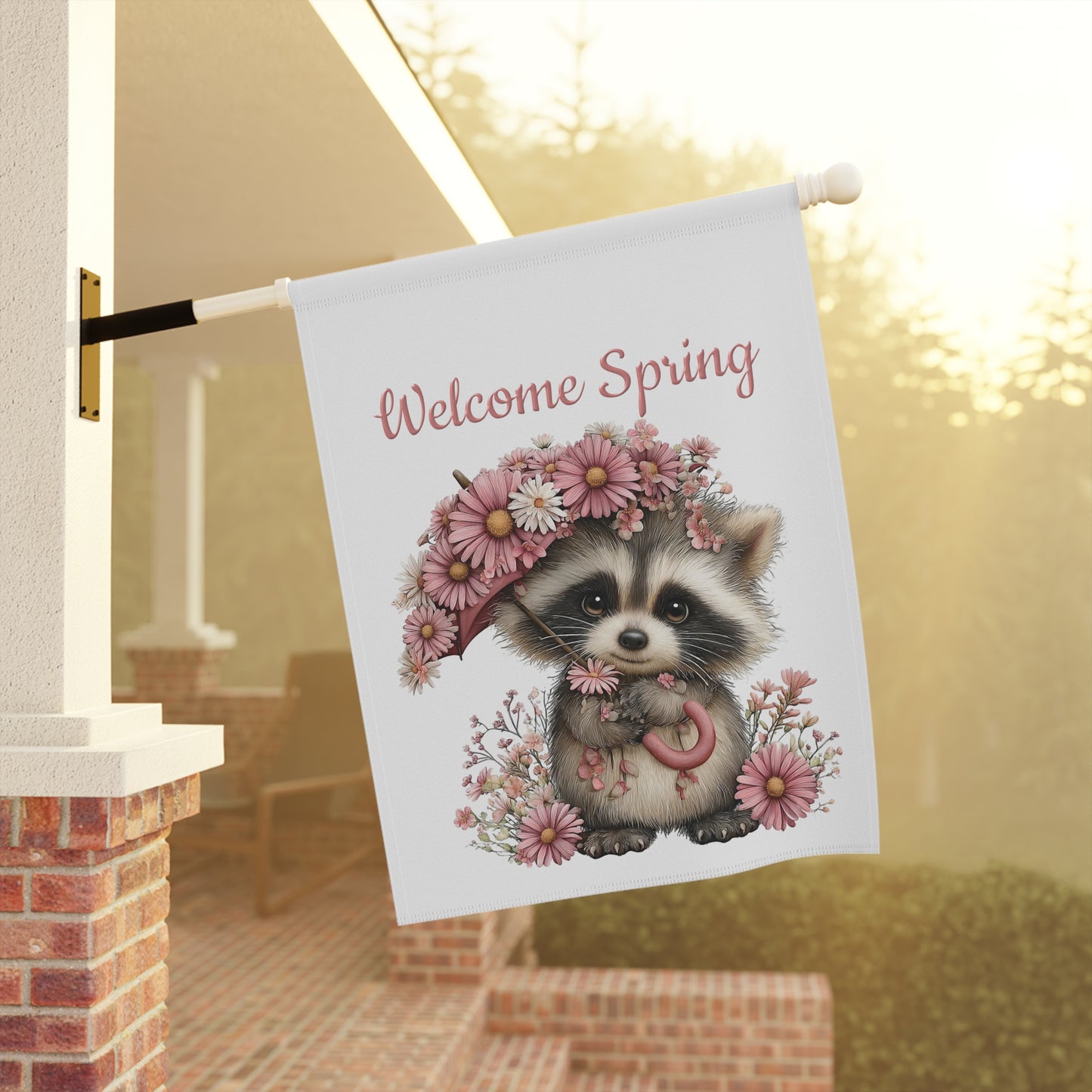 Cute Spring Welcome Garden Flag