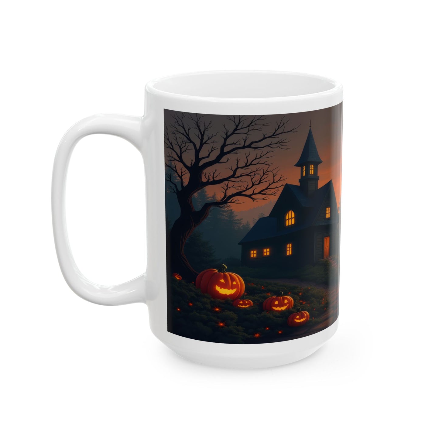 Spooky Haunted Mansion Halloween Coffee Mug