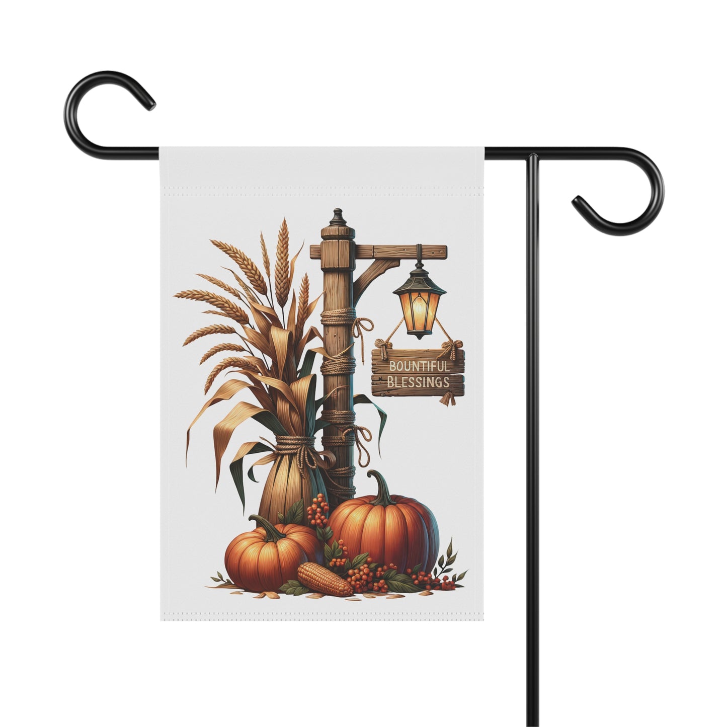 Bountiful Blessings Thanksgiving Garden Flag