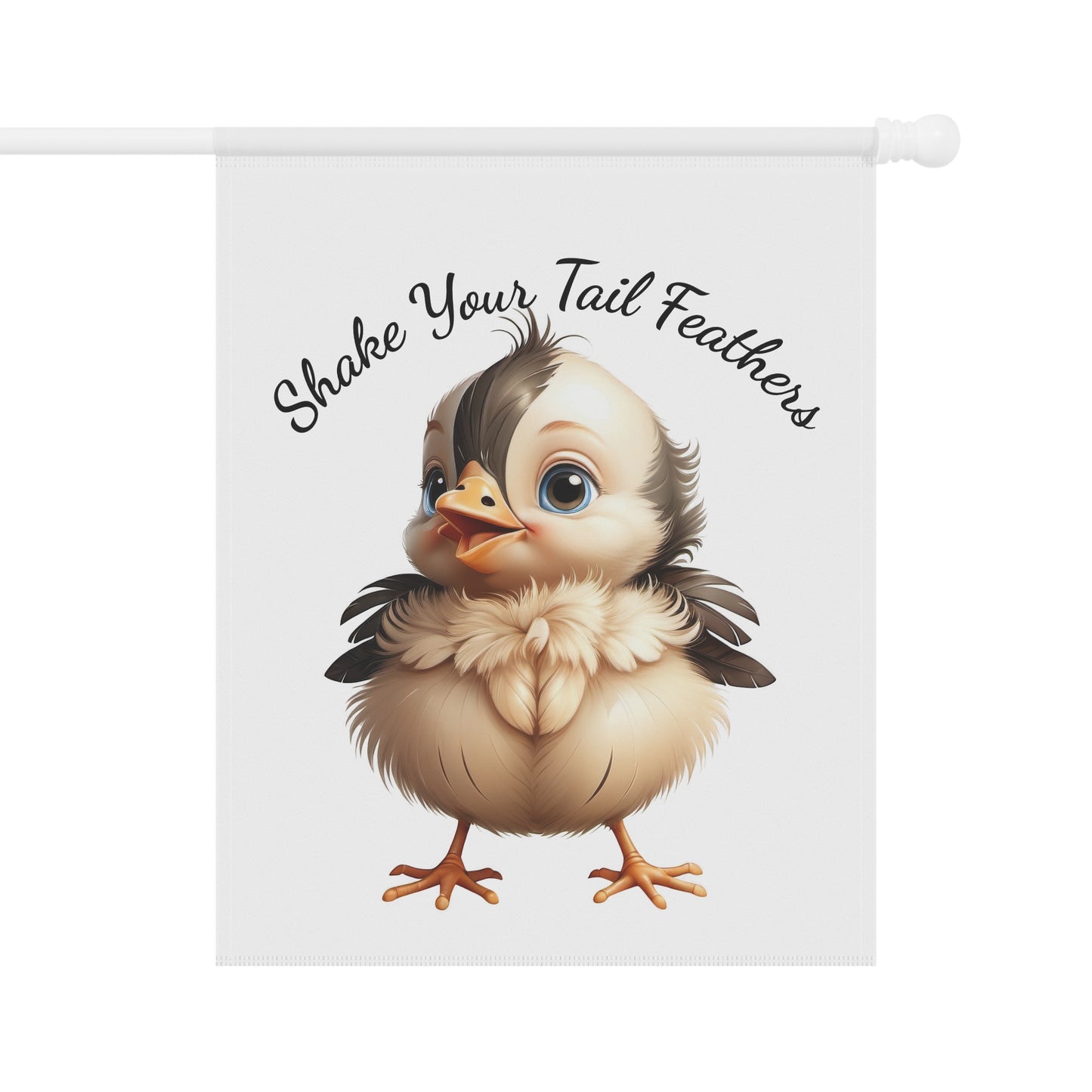 Shake Your Tail Feathers Baby Bird Garden Flag