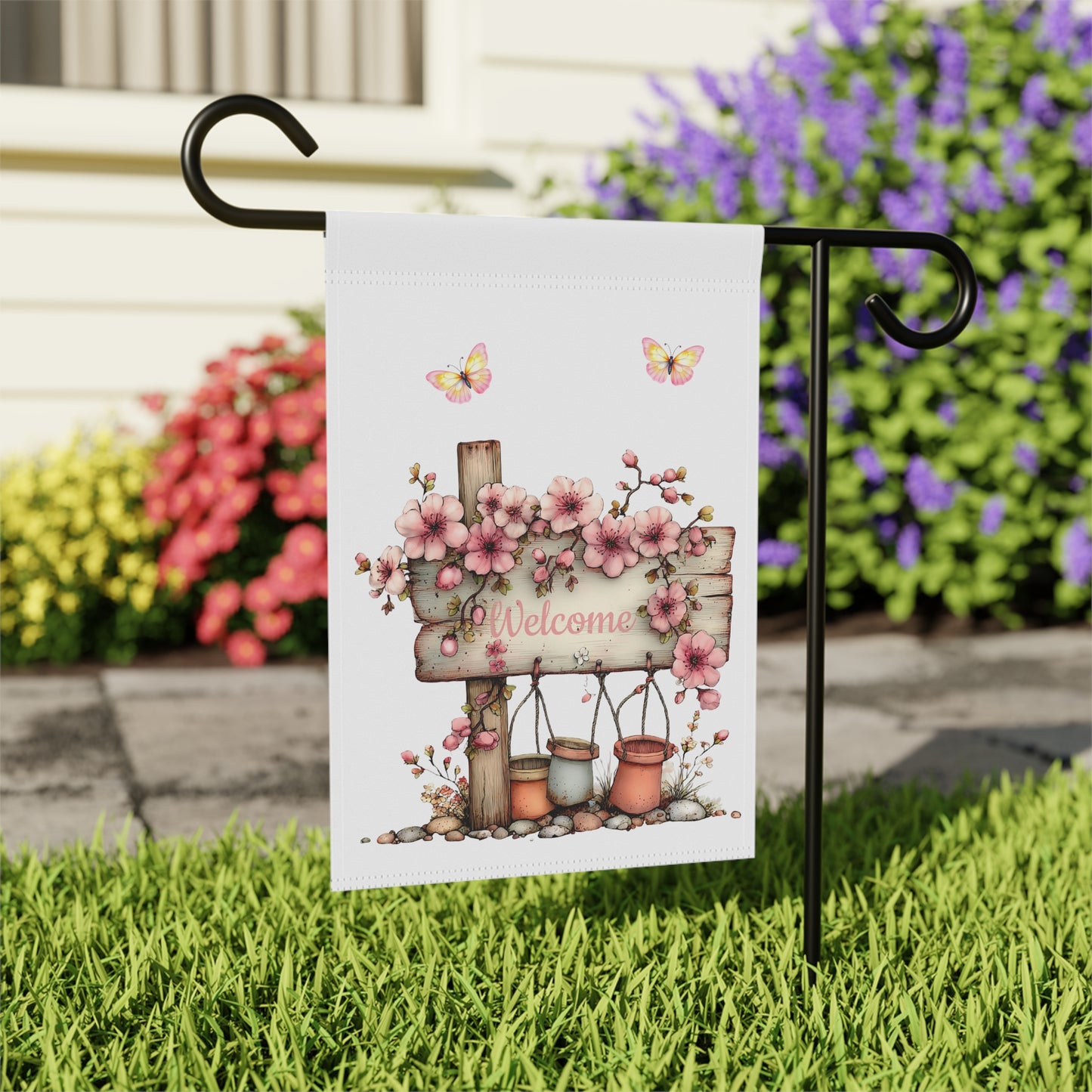 Rustic Blossom Sign Flag