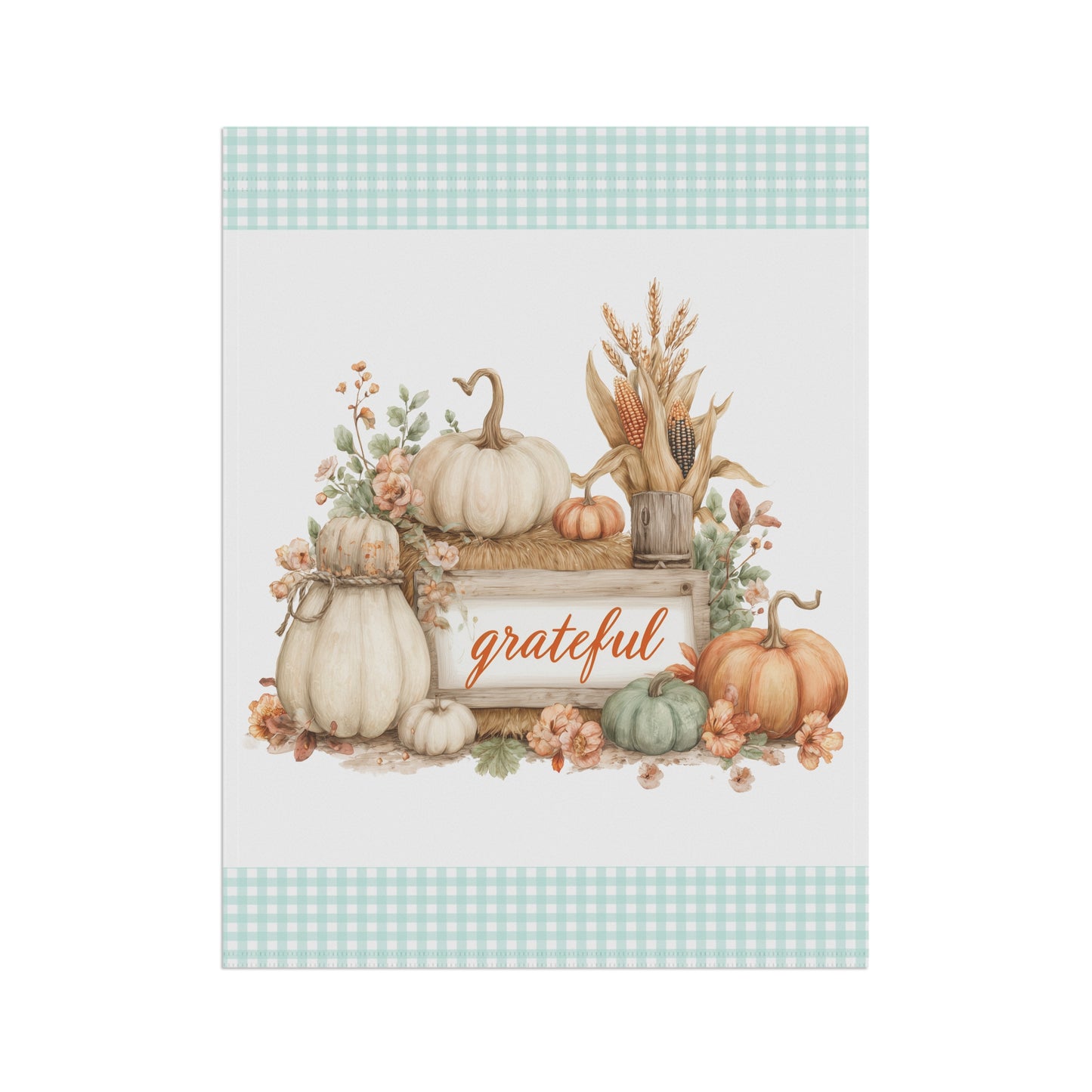 Grateful Autumn Garden Flag