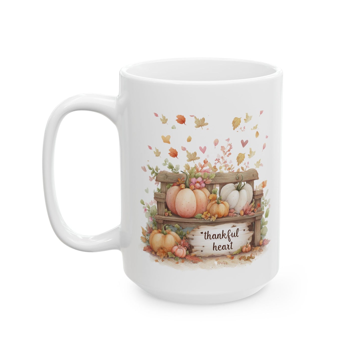 Thankful Heart Autumn Coffee Mug
