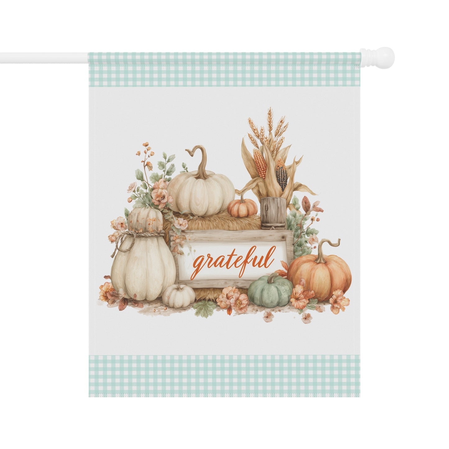Grateful Autumn Garden Flag