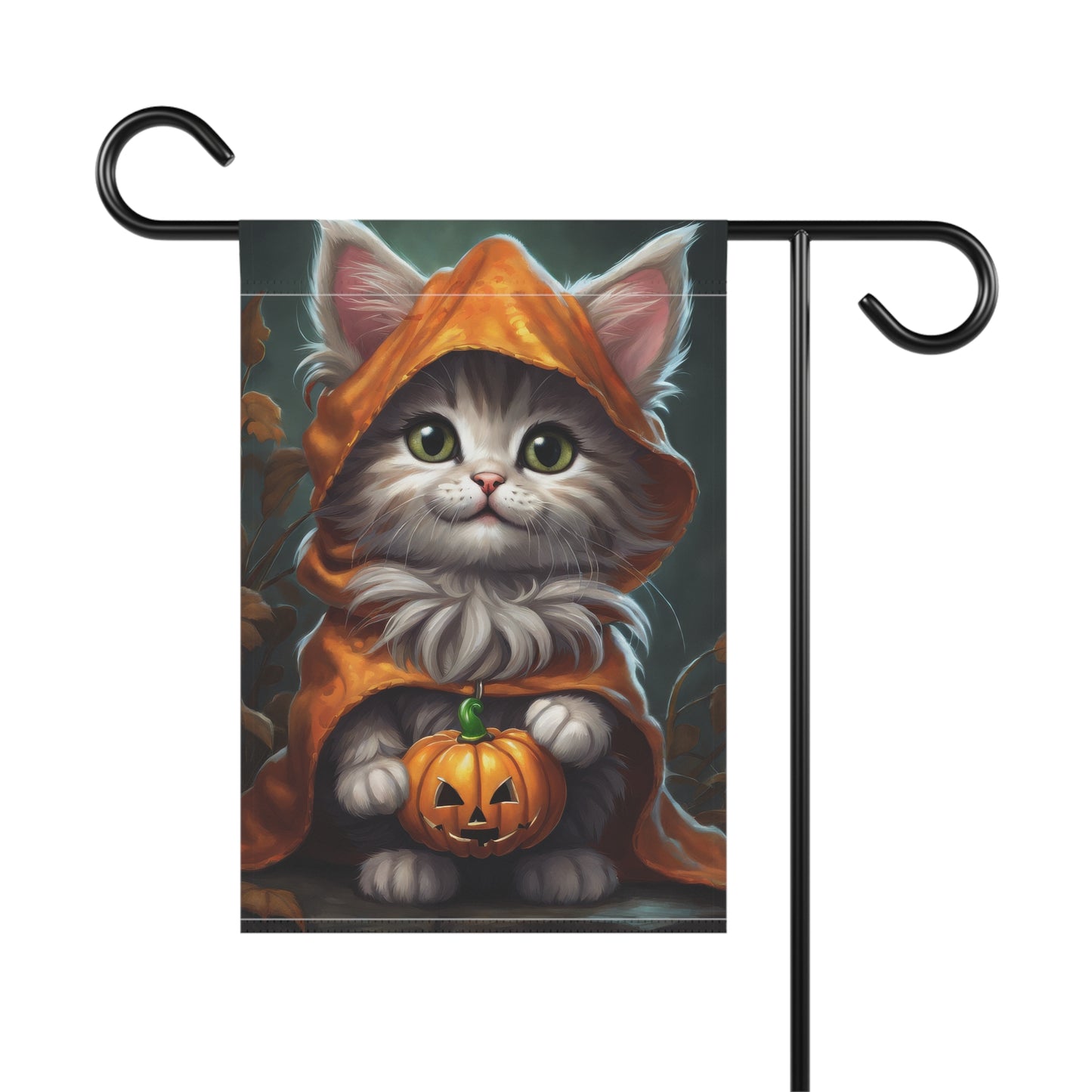 Cute Halloween Cat Garden Flag/ House Banner