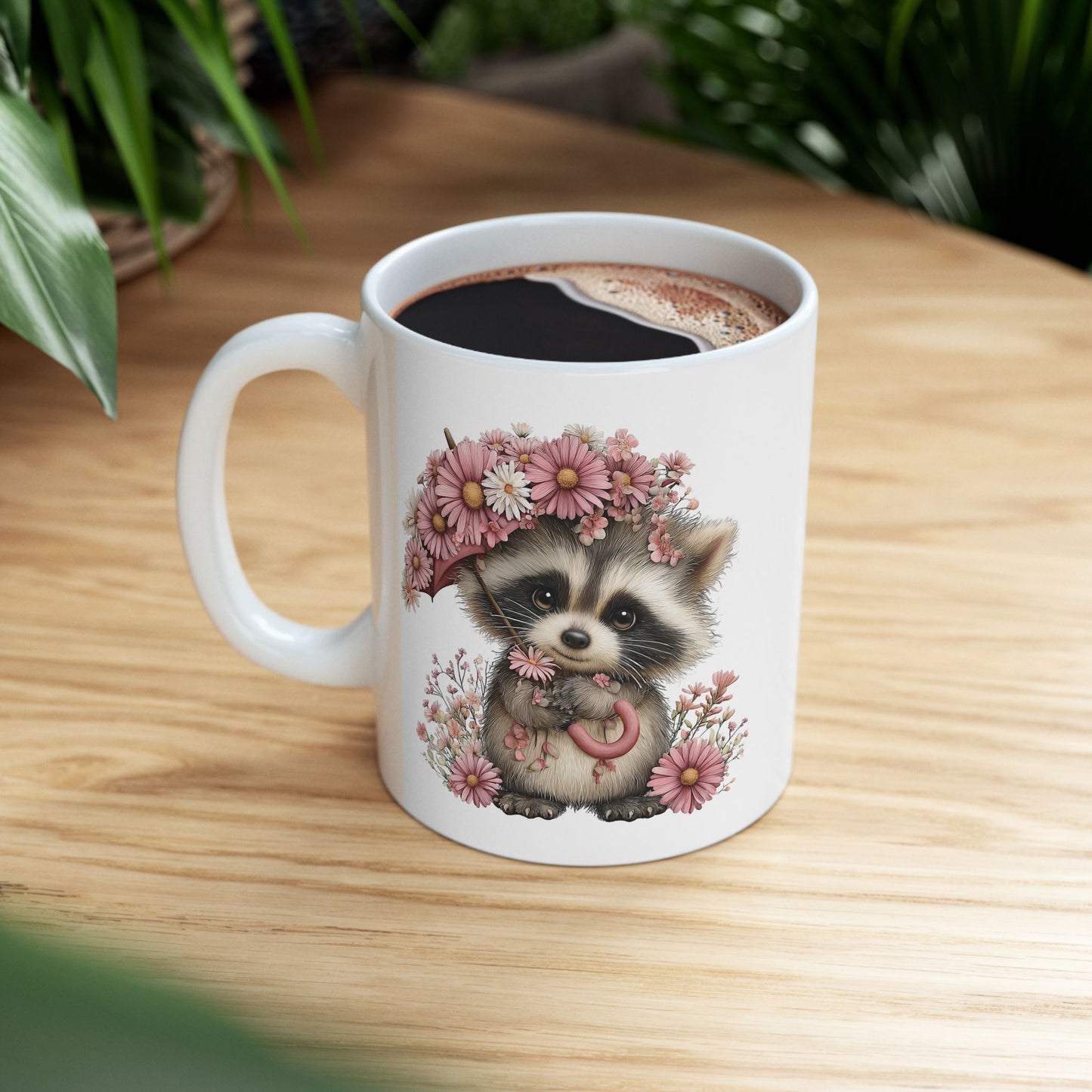 Cute Raccoon Coffee Mug
