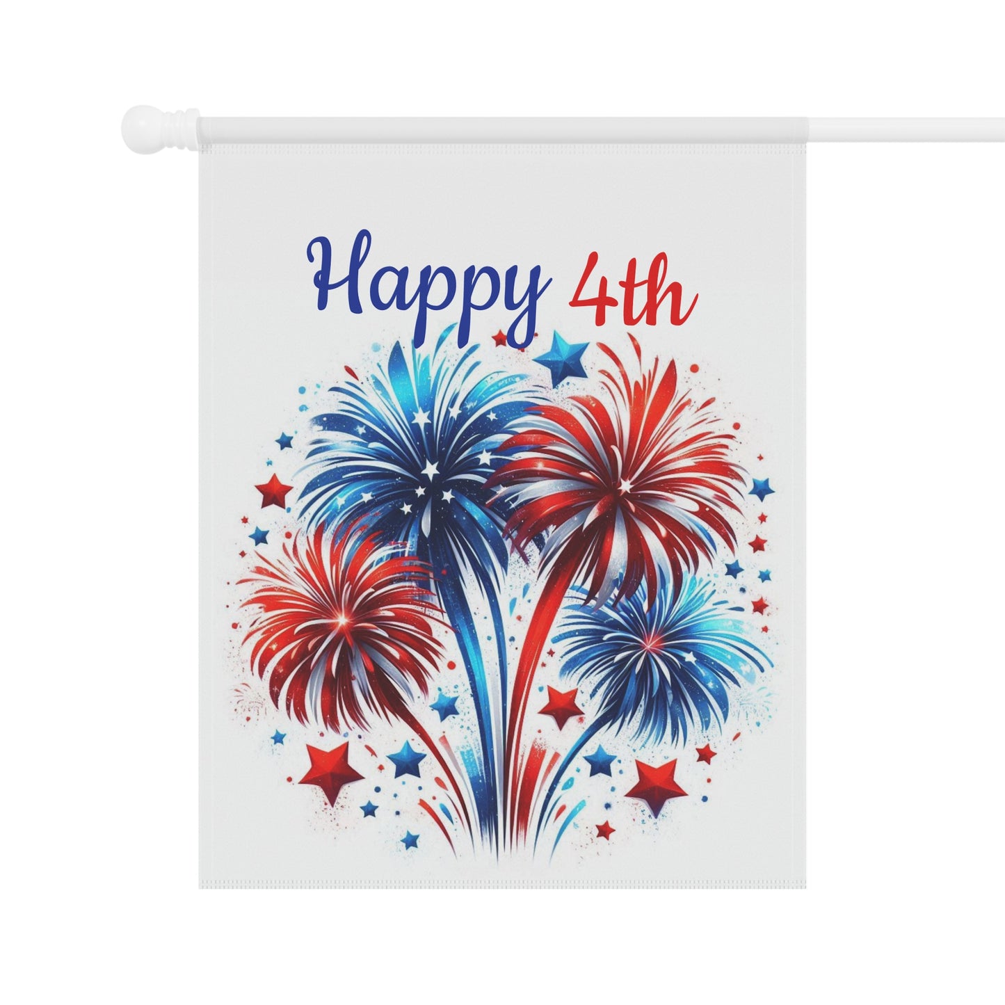 Happy 4th Patriotic Garden Flag