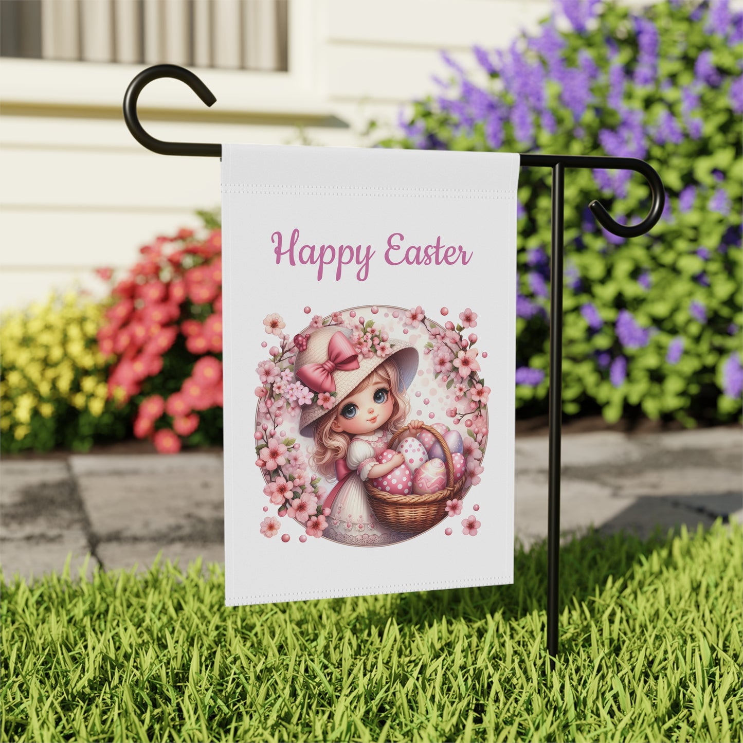 Beautiful Easter Garden Flag