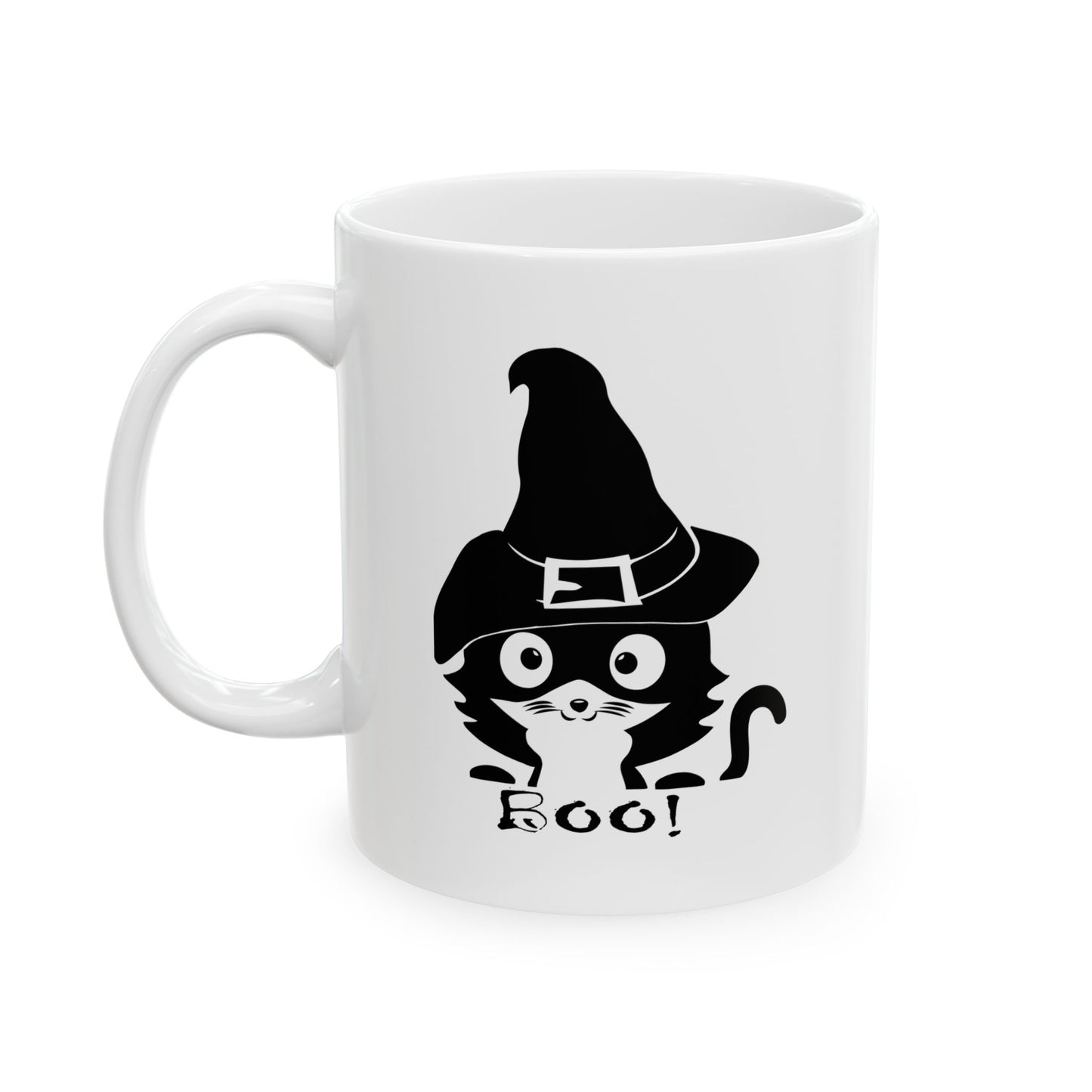 Cute Halloween Witch Cat Coffee Mug