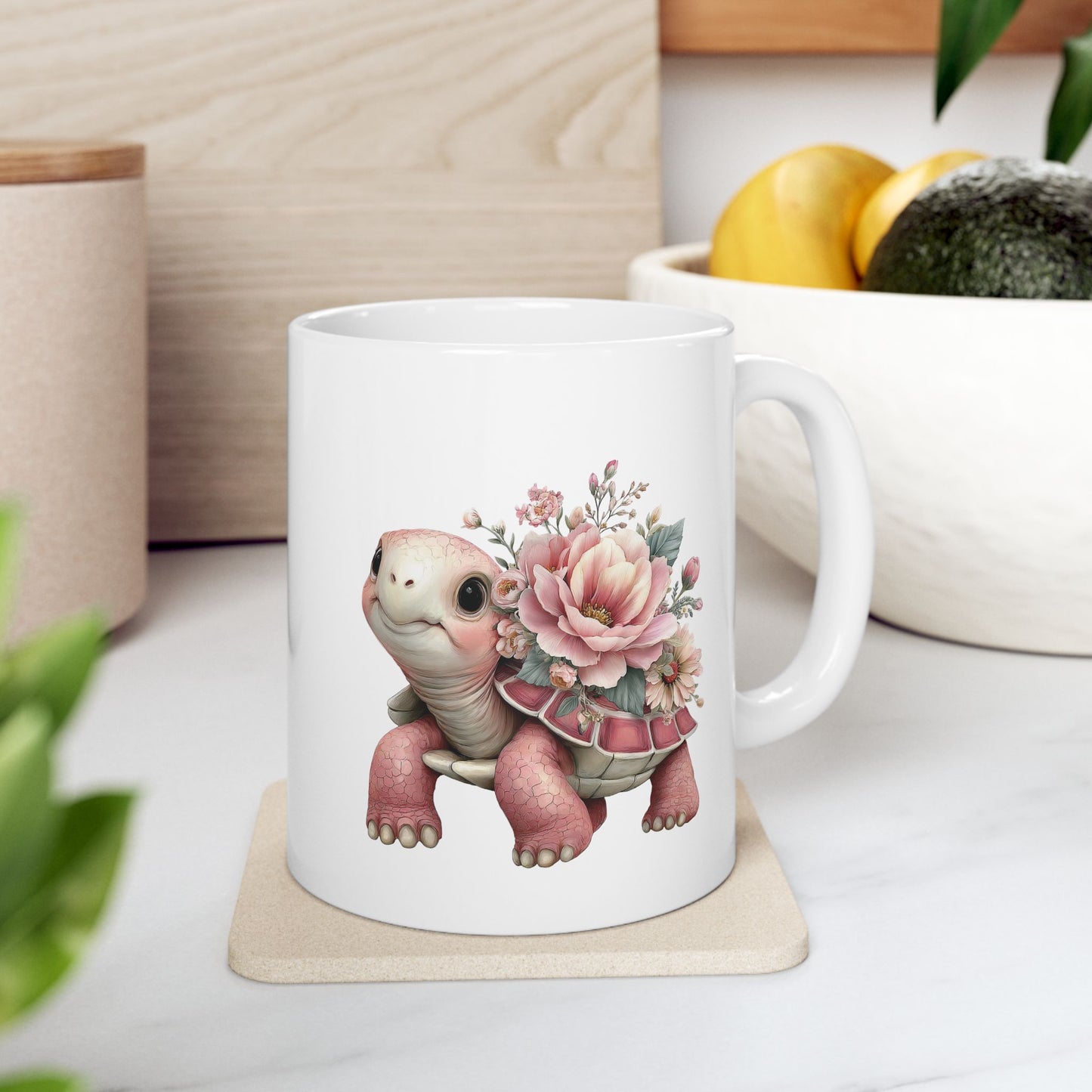 Cute Pink Turtle Coffee Mug