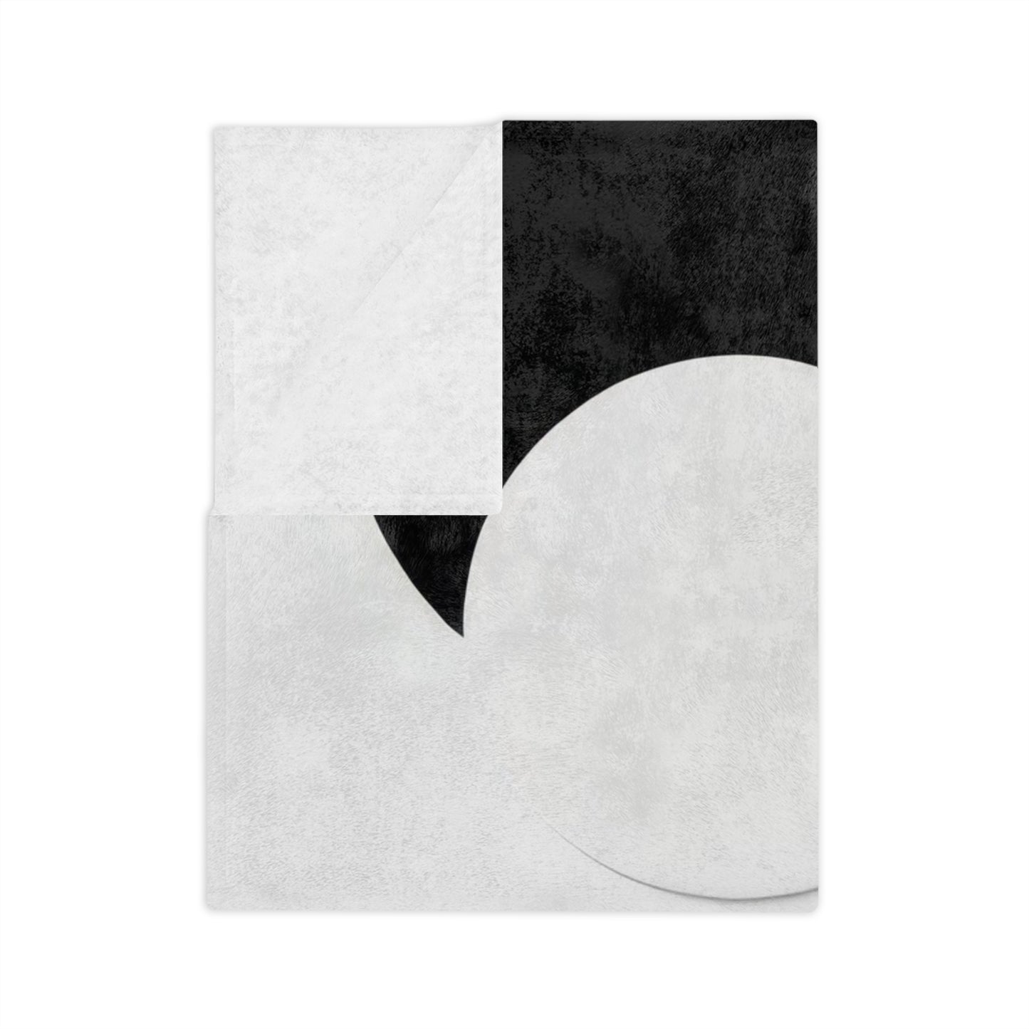 Monochrome Geometry Velveteen Blanket